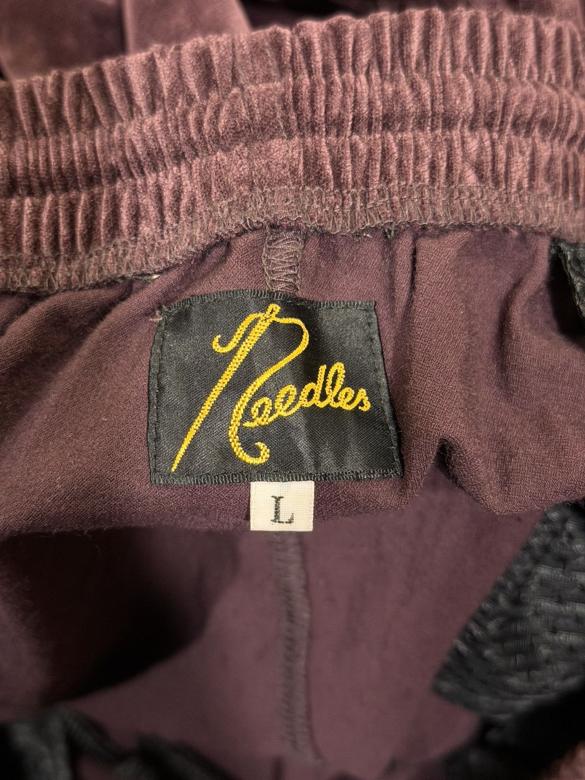 Needles Needles Velour Velvet Burgandy Red Striped Track Pants Size US 34 / EU 50 - 10 Thumbnail