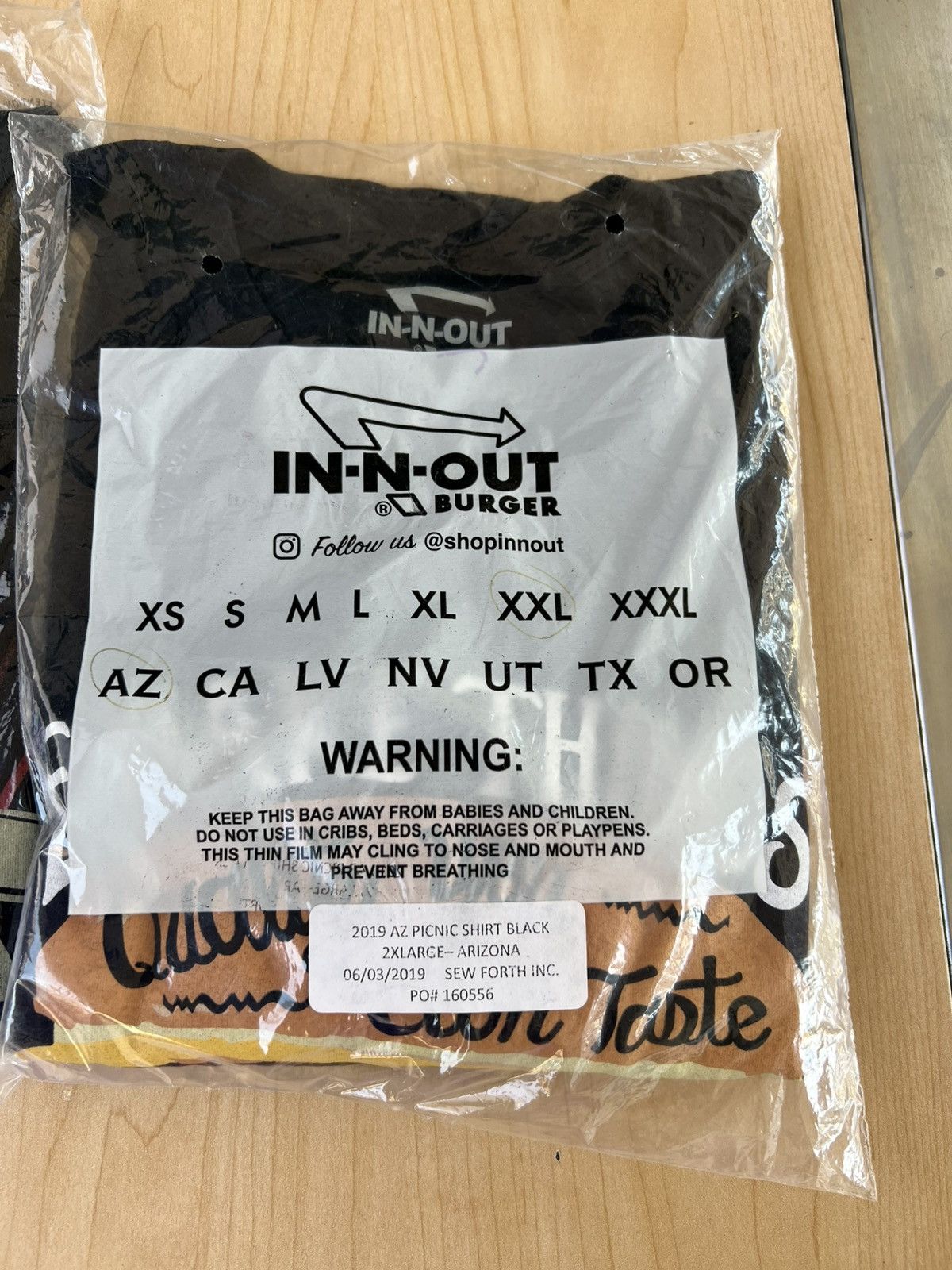 Other Brand New In N Out T Shirt Black SZ XXLARGE Size US XXL / EU 58 / 5 - 8 Thumbnail