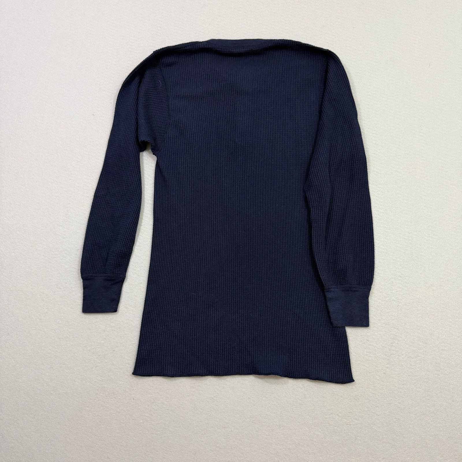 Vintage Vintage 70s Hanes Henley Thermal Shirt XL Blue 70s Waffle Size US XL / EU 56 / 4 - 6 Thumbnail