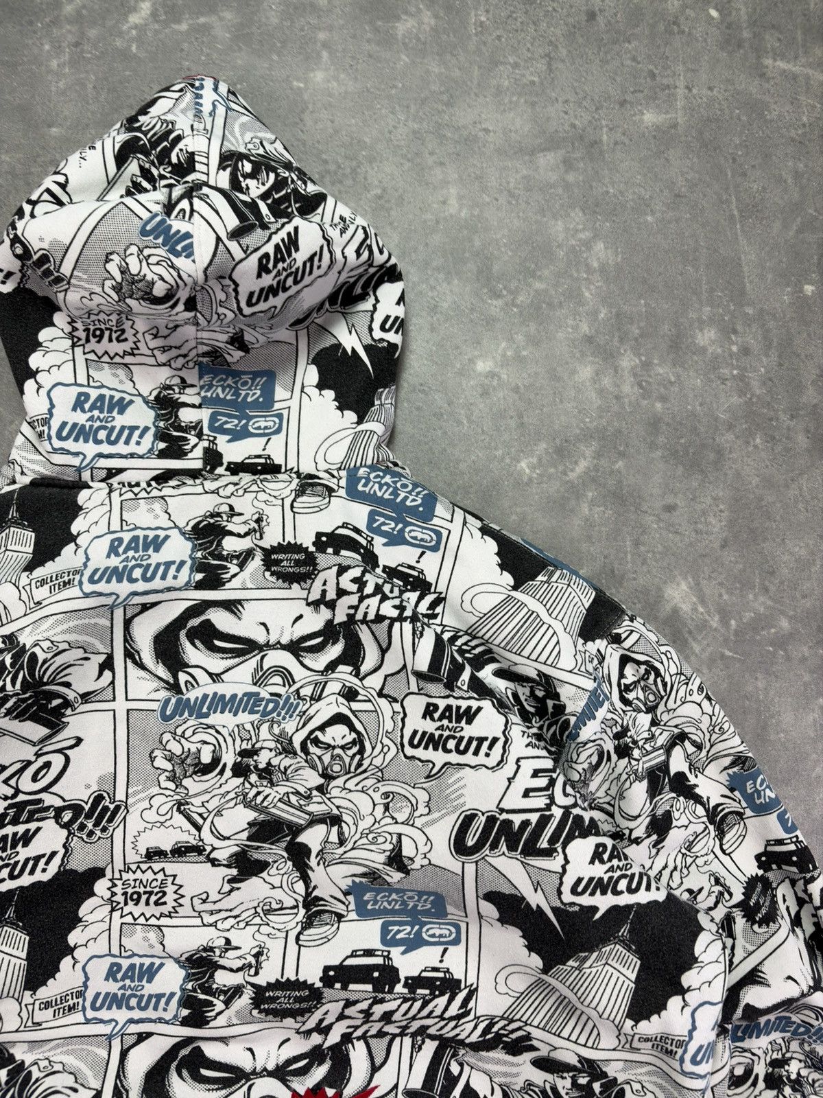 Ecko Unltd. Ecko Unltd. Comic Book Grafitti AOP Baggy Zip Hoodie XXL Size US XXL / EU 58 / 5 - 17 Thumbnail