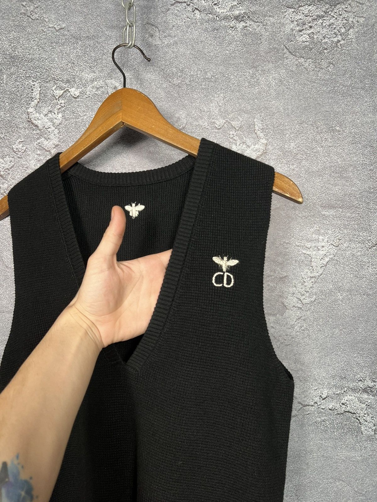 Other Vintage Christian Dior Oversize Cotton Vest With Logo Size S / US 4 / IT 40 - 2 Thumbnail