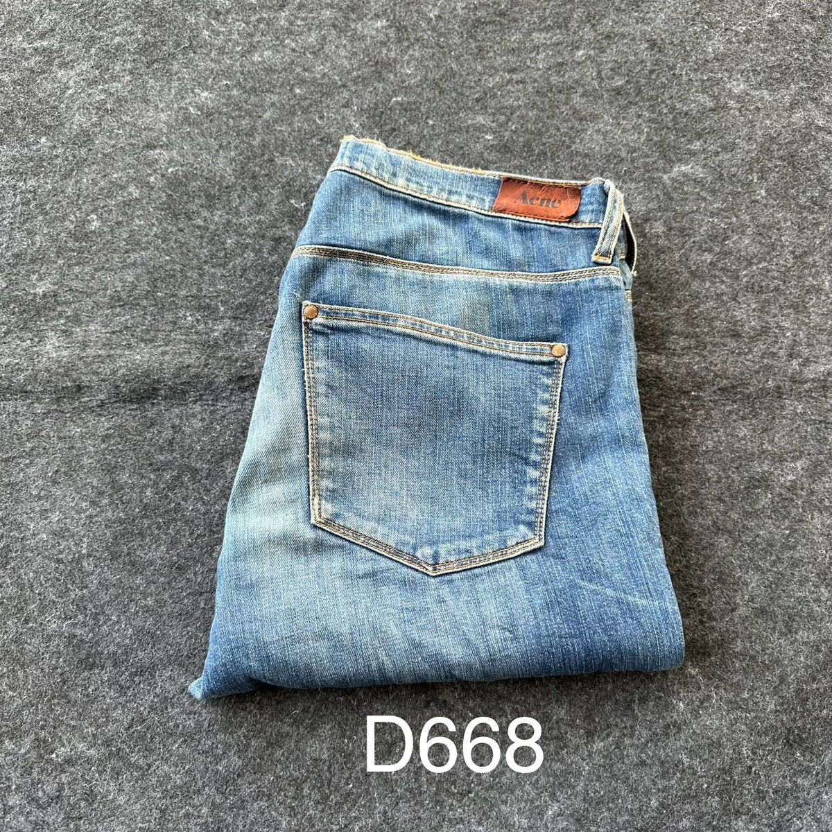 Acne Studios Vintage Acne Blue Washed Soft Denim D668 Size US 32 / EU 48 - 21 Thumbnail