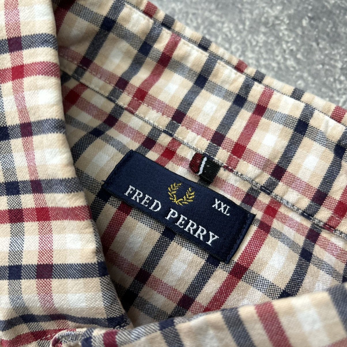 Fred Perry Vintage Fred Perry Small logo Checked button shirt Size US XXL / EU 58 / 5 - 5 Thumbnail