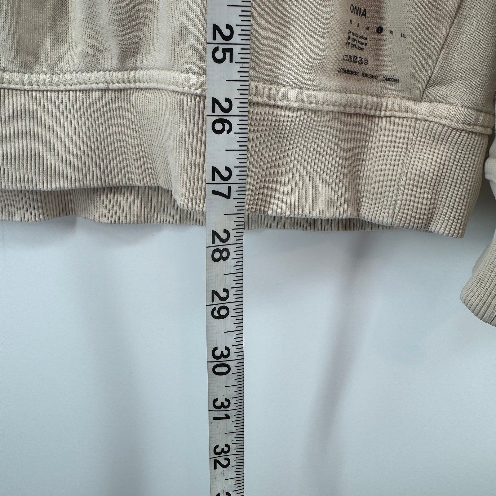 Onia Onia Men's Size Large Beige 100% Cotton Pullover Sweatshirt Size US L / EU 52-54 / 3 - 5 Thumbnail