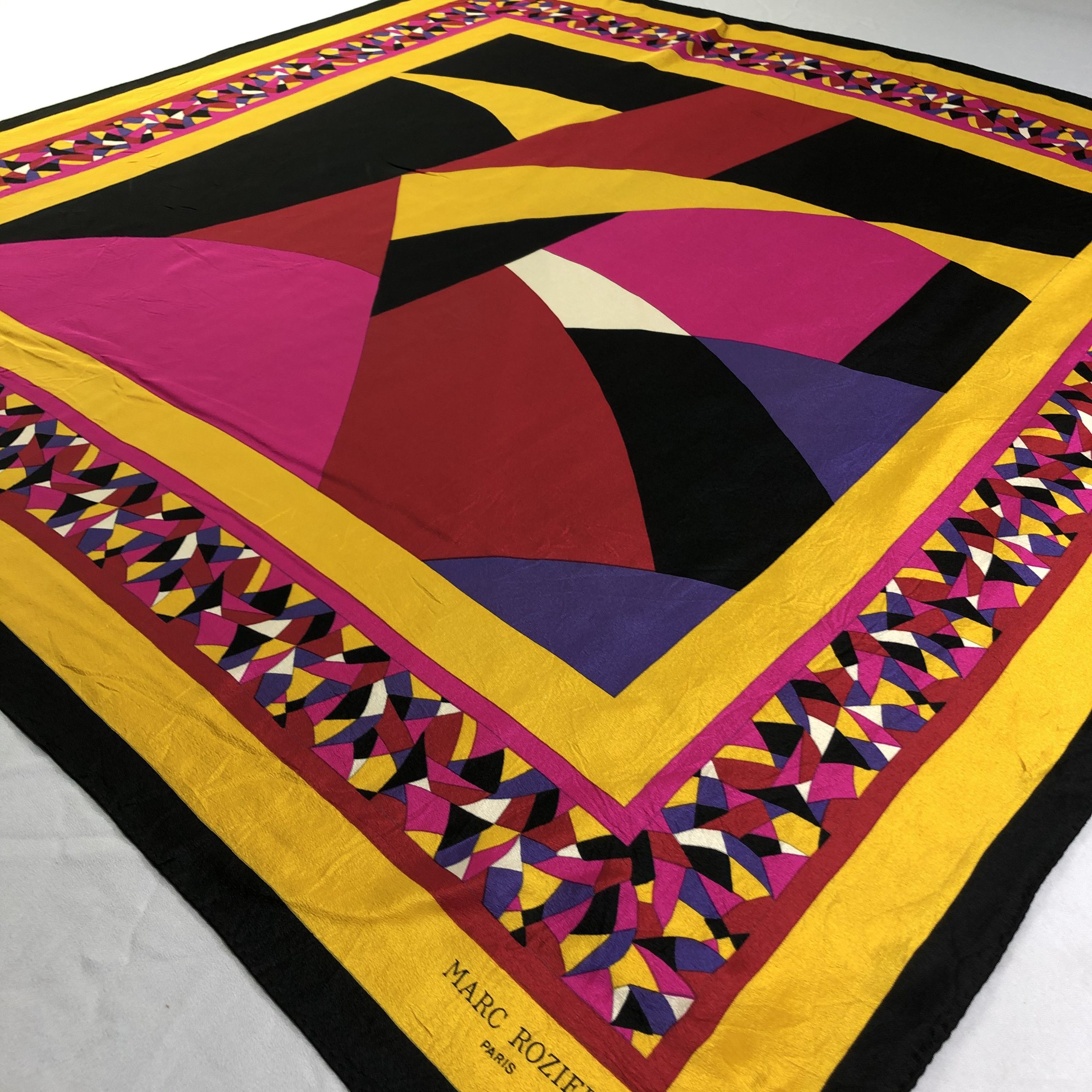 Vintage Vintage Marc Rozier Silk Scarf Size ONE SIZE - 4 Thumbnail
