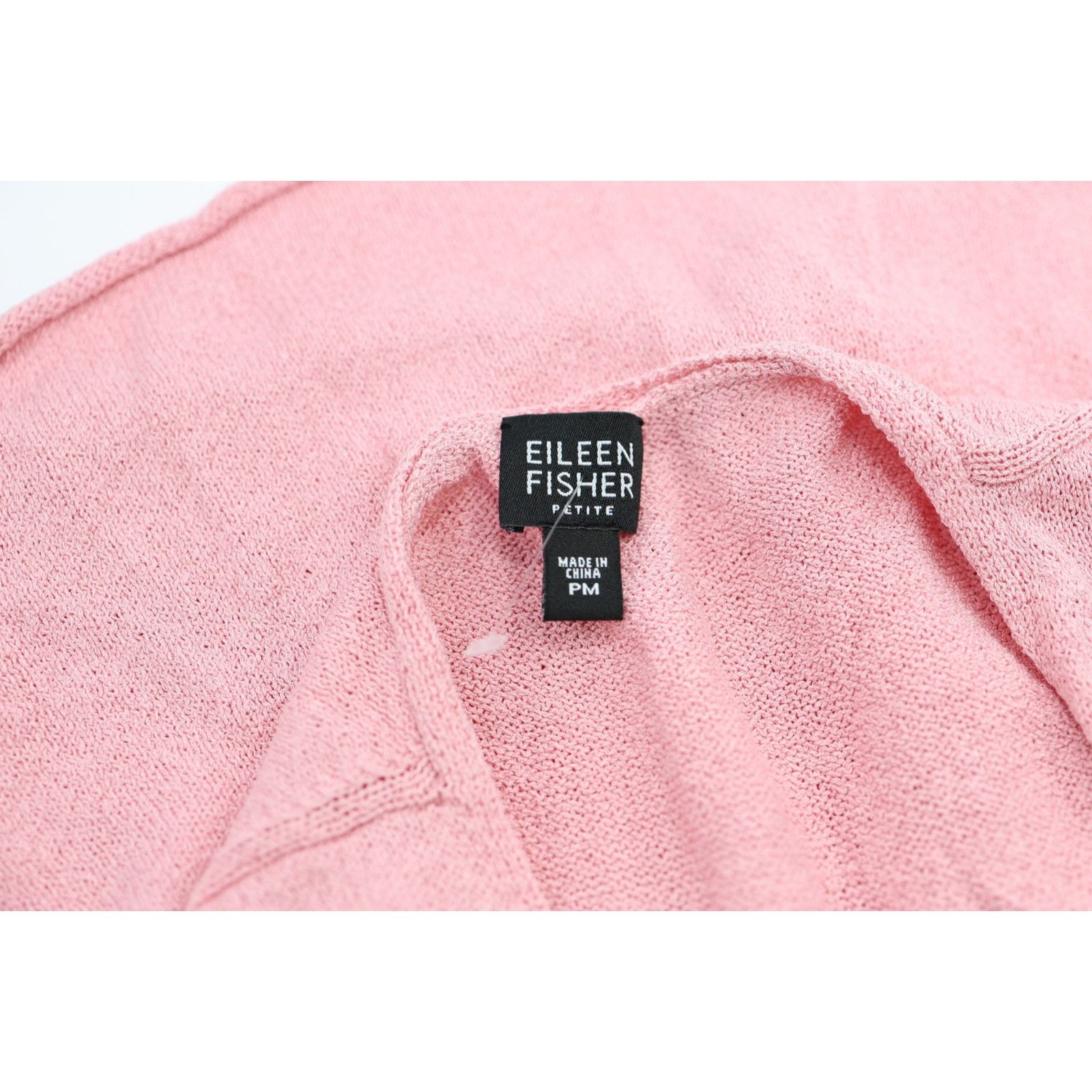 Eileen Fisher EILEEN FISHER Pink Silk/Nylon Knit V Neck Tank Top Size PM Size L / US 10 / IT 46 - 5 Thumbnail