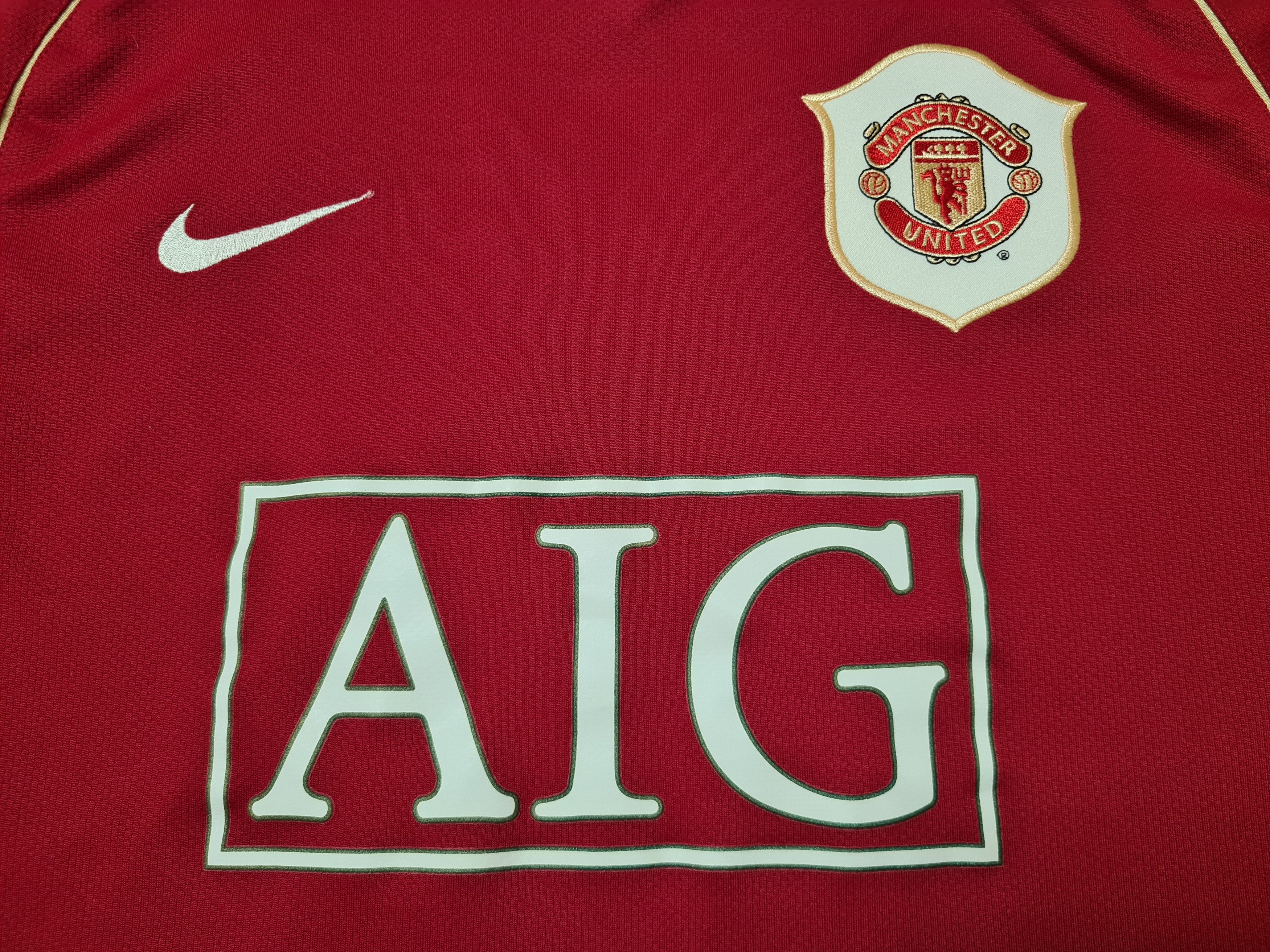 Nike MANCHESTER UNITED 2006 2007 GIGGS FOOTBALL SOCCER JERSEY Size US M / EU 48-50 / 2 - 3 Thumbnail