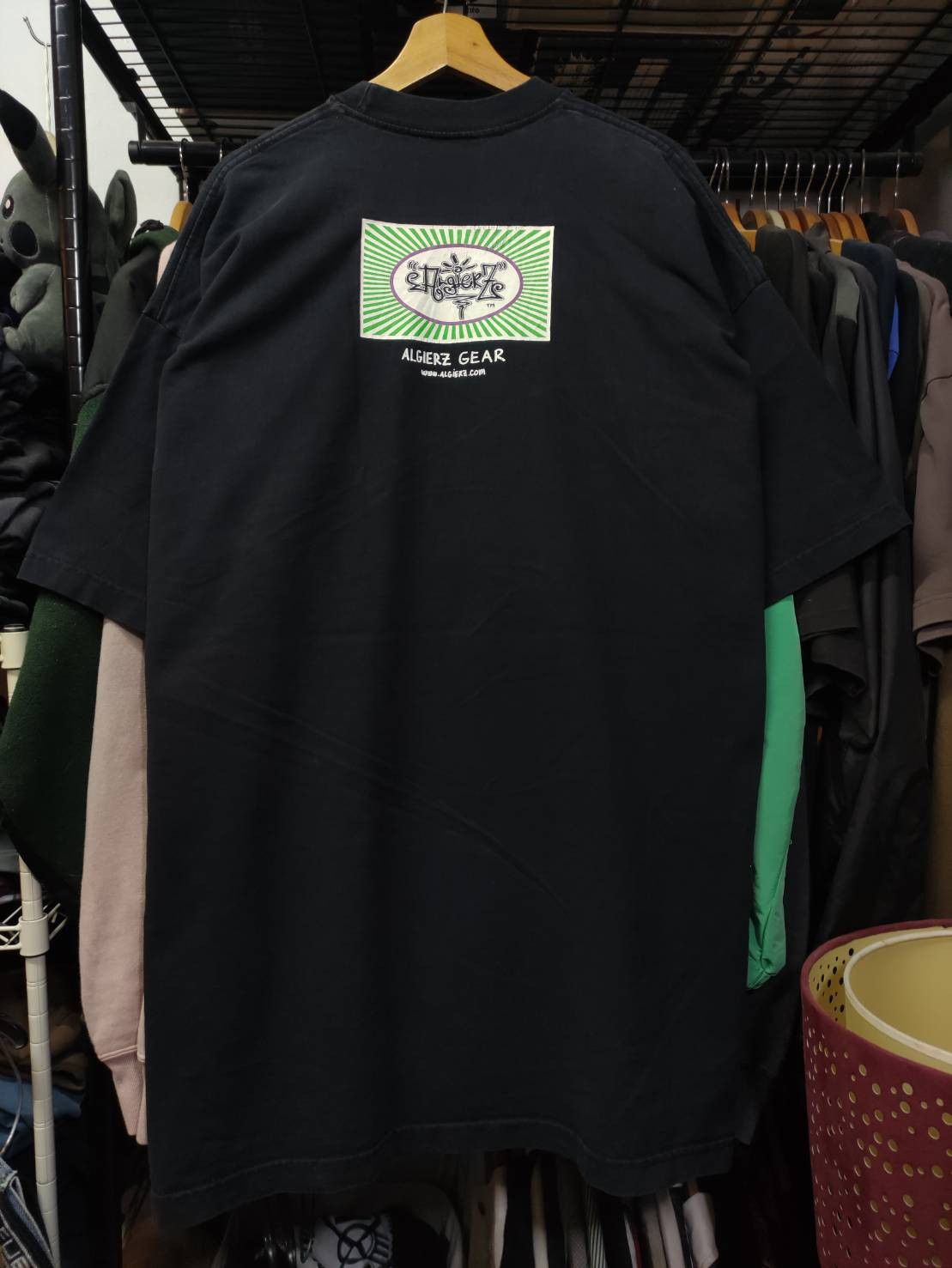 Rap Tees Vtg 90's Algierz Gear " Thinking Throwed! " Graffiti T-Shirt Size US XXL / EU 58 / 5 - 2 Thumbnail