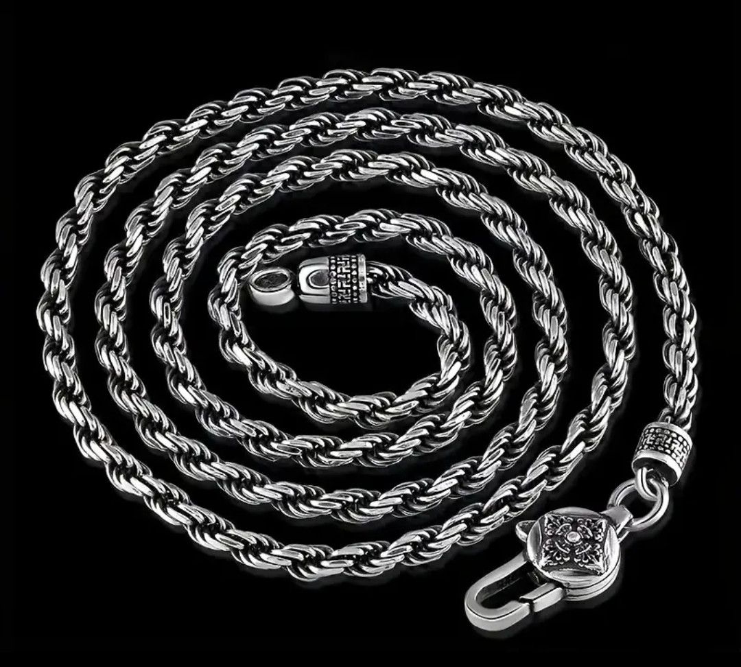 Jewelry Hemp Spiral Rope Chain Necklace Size ONE SIZE - 2 Thumbnail