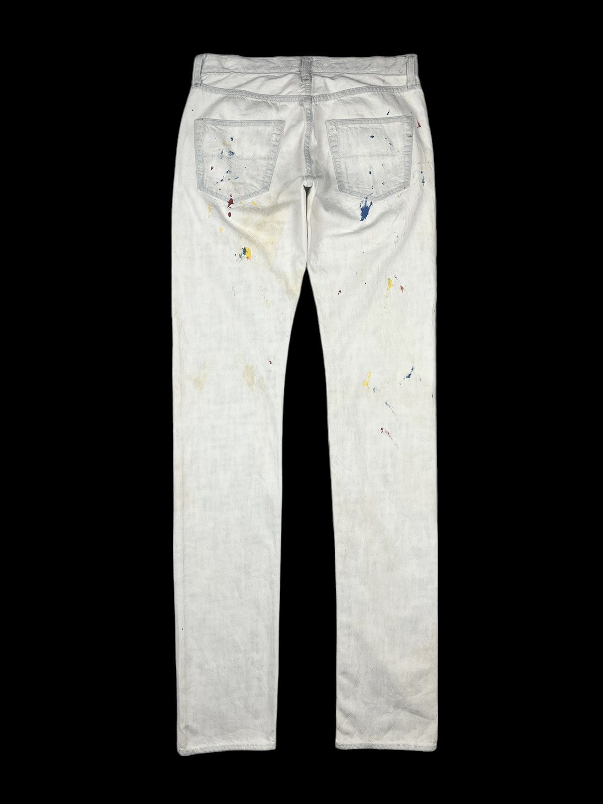 Maison MIHARA YASUHIRO Sample Miharayasuhiro Paint Splatter Denim Size US 32 / EU 48 - 2 Thumbnail