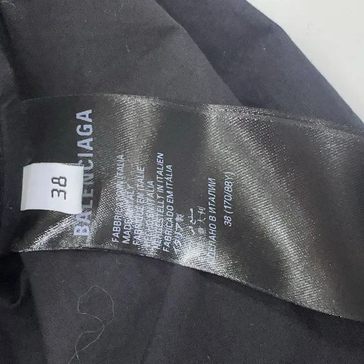 Balenciaga Balenciaga Black Loose Short Sleeve Shirt 0079-2507 Size US M / EU 48-50 / 2 - 5 Thumbnail