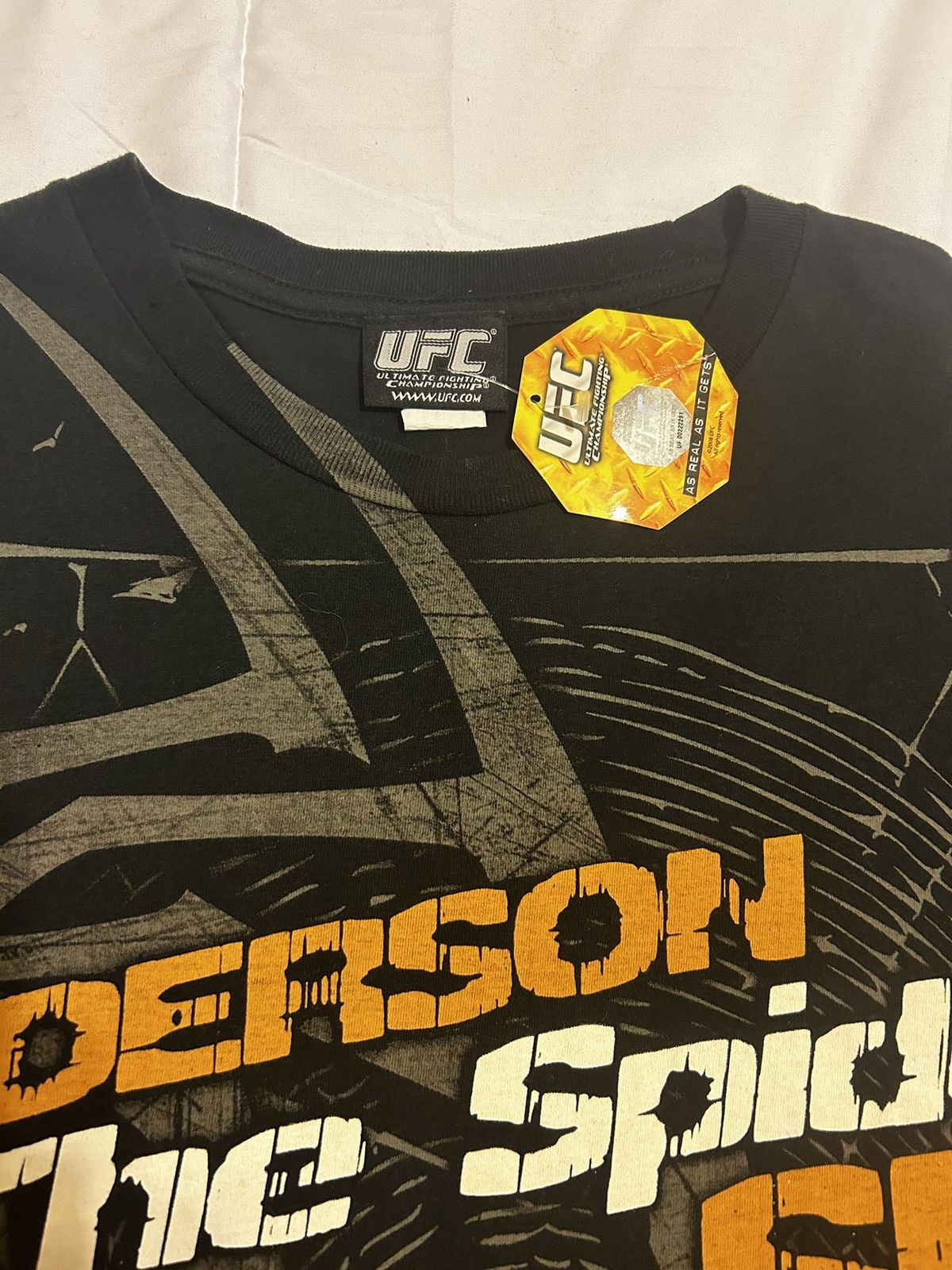 UFC (2008) Vintage Anderson The Spider Silva UFC Tee Size US XL / EU 56 / 4 - 3 Thumbnail
