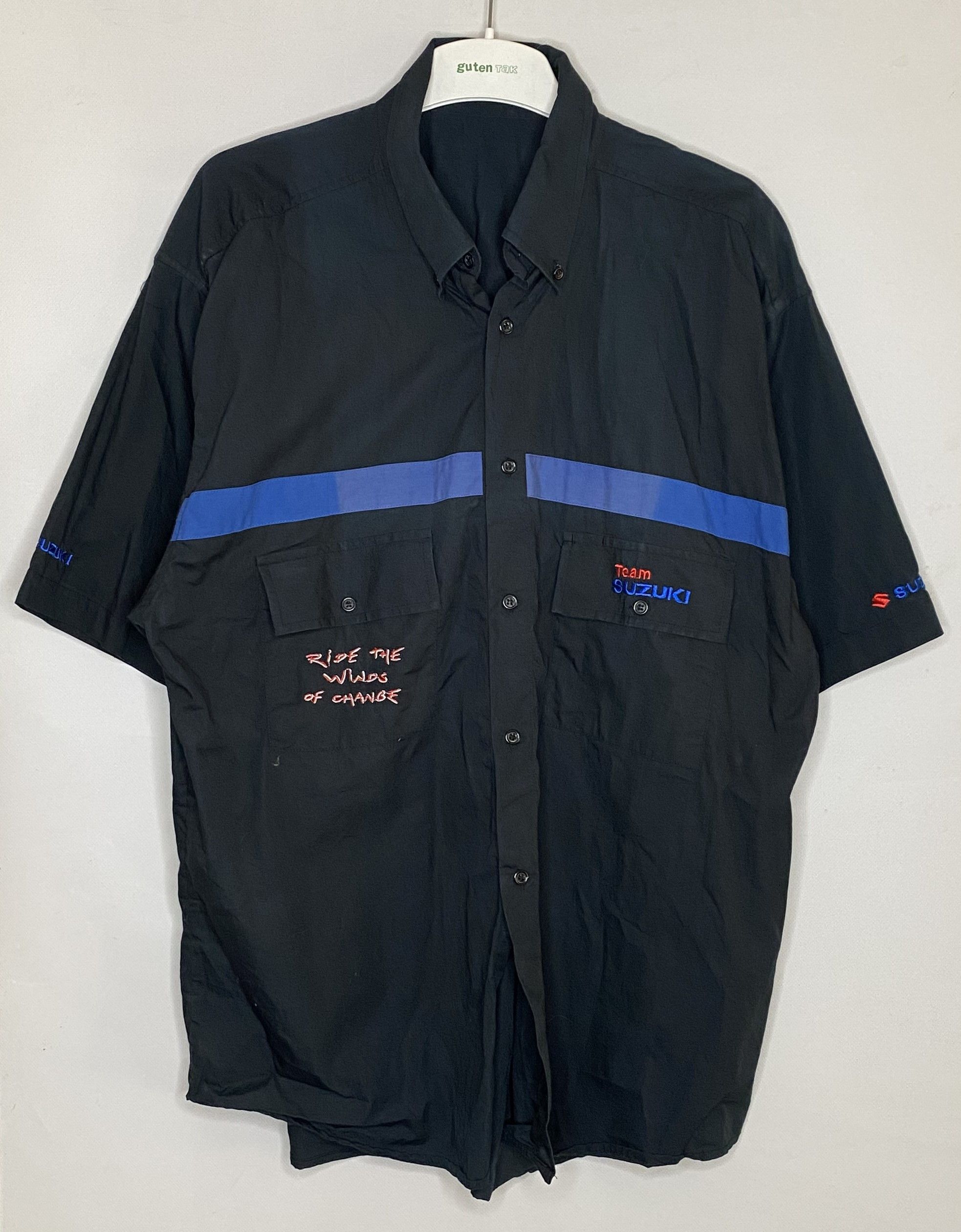 Vintage SUZUKI TEAM MOTO GP RACING BUTTON-DOWN CASUAL SHIRT Size US XL / EU 56 / 4 - 2 Thumbnail