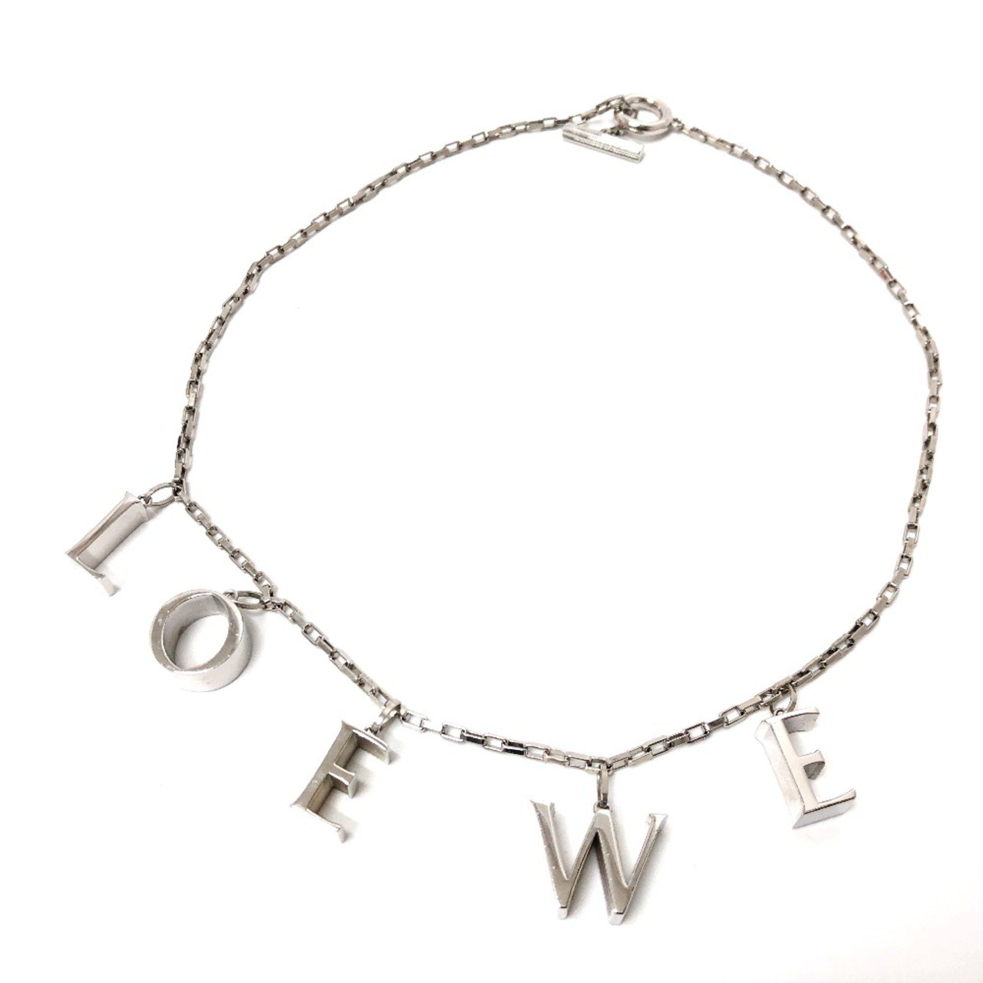Loewe Loewe Icon logo Chain Necklace Silver Size ONE SIZE - 1 Thumbnail