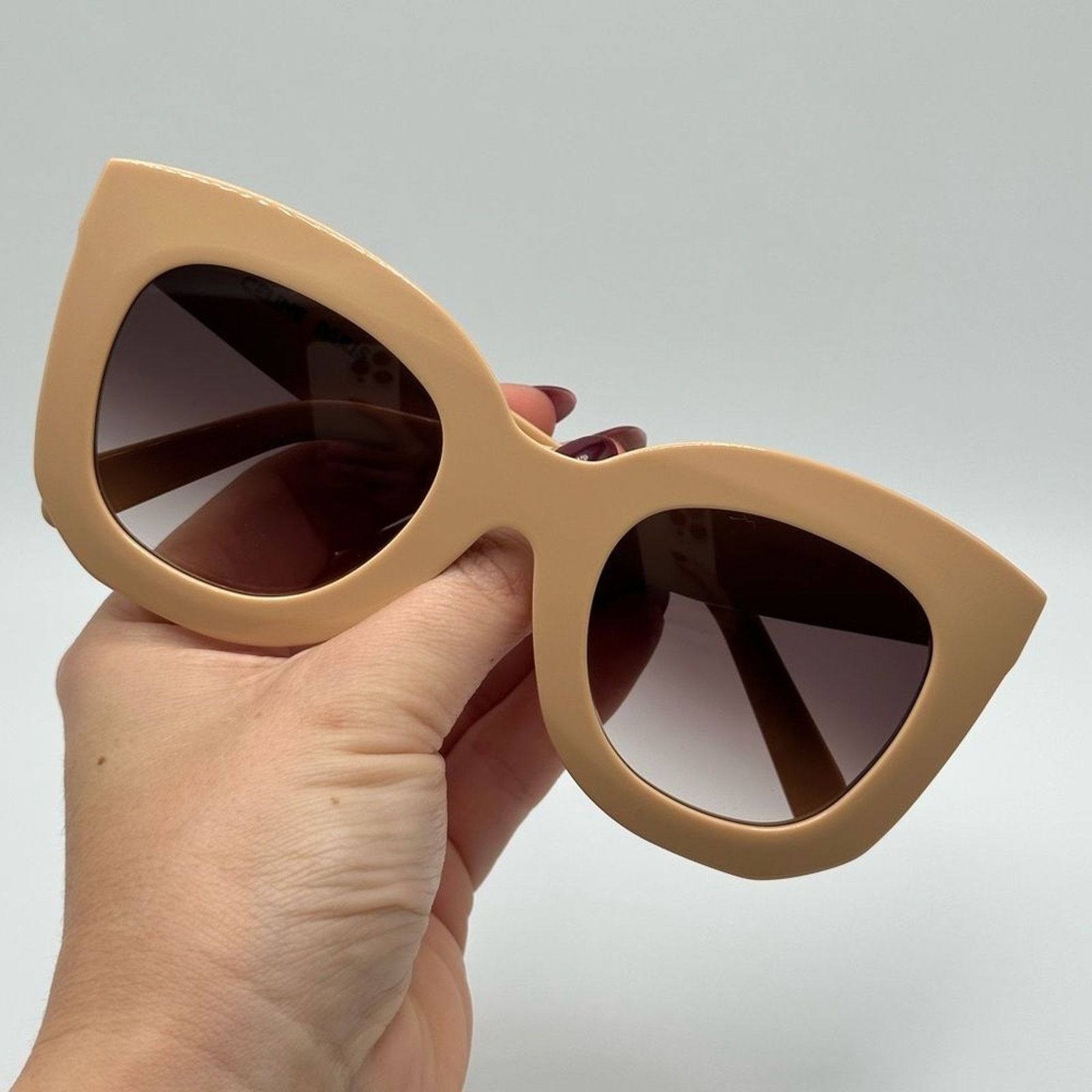 Celine CELINE Sunglasses CL4005FN 4957Z Beige/Violet Gradient Women Size ONE SIZE - 4 Thumbnail