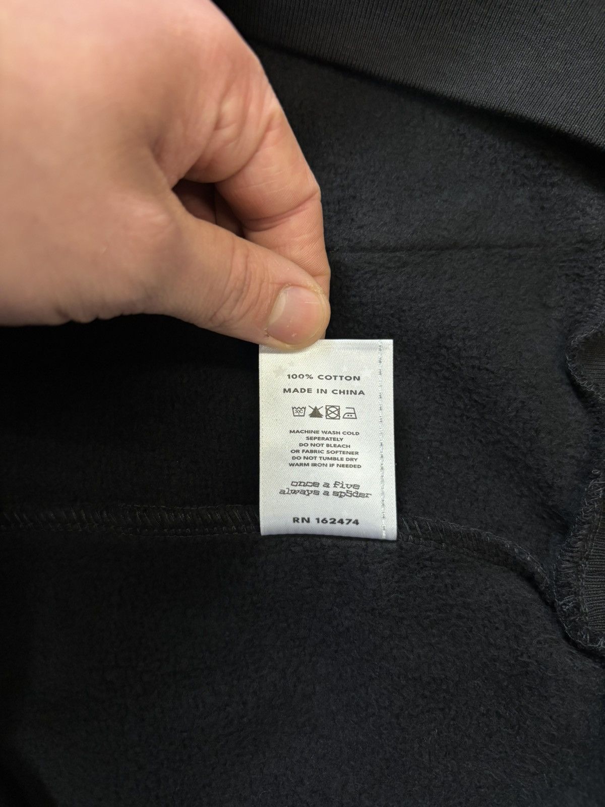 Sp5der Sp5der Wait Hoodie, Black Size US XL / EU 56 / 4 - 8 Thumbnail