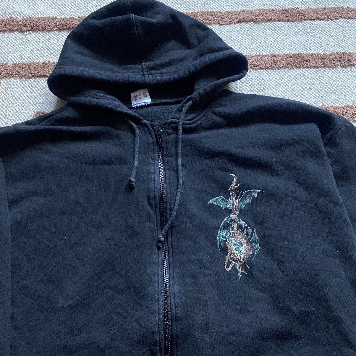 Band Tees VINTAGE BLIND GUARDIAN 90s DOUBLE SIDE PRINT ZIP HOODIE Size US XL / EU 56 / 4 - 4 Thumbnail