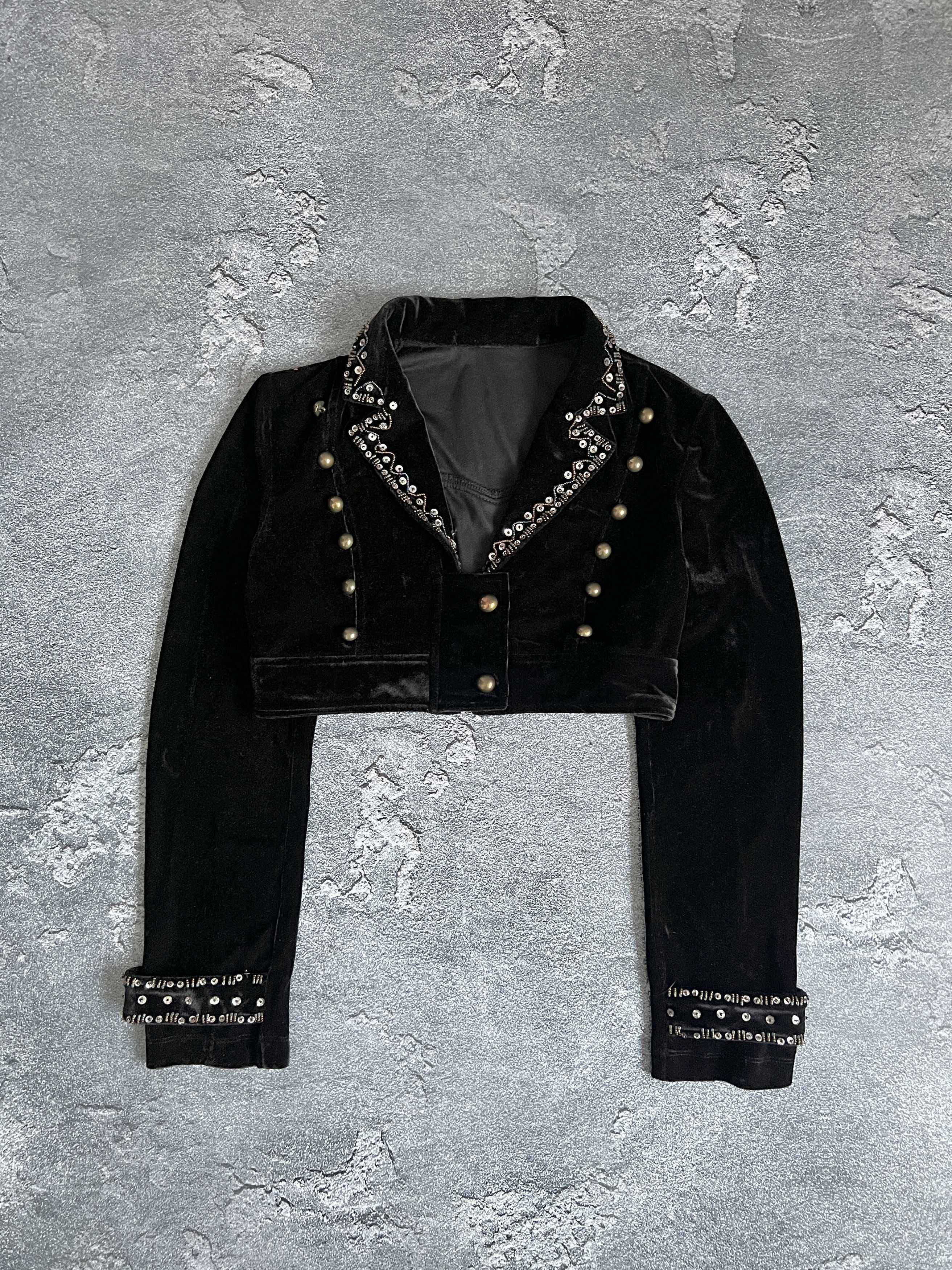 Hysteric Glamour Vintage jacket blazer velour gothic avant garde Size S / US 4 / IT 40 - 1 Thumbnail
