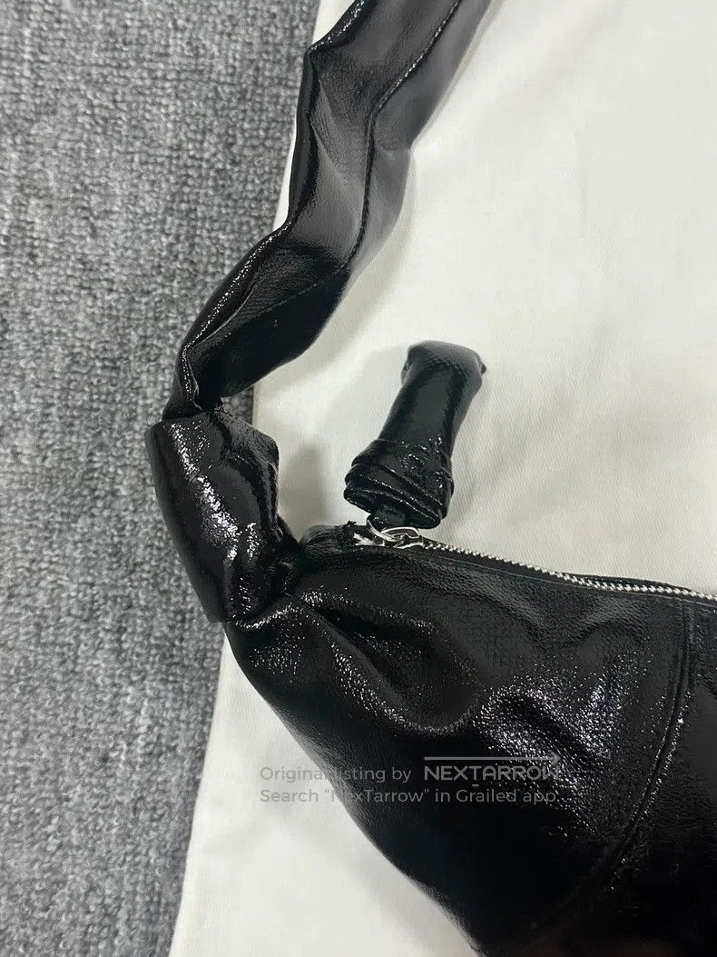 Lemaire LEMAIRE Small Black Coated Leather Horn Bag Size ONE SIZE - 4 Thumbnail