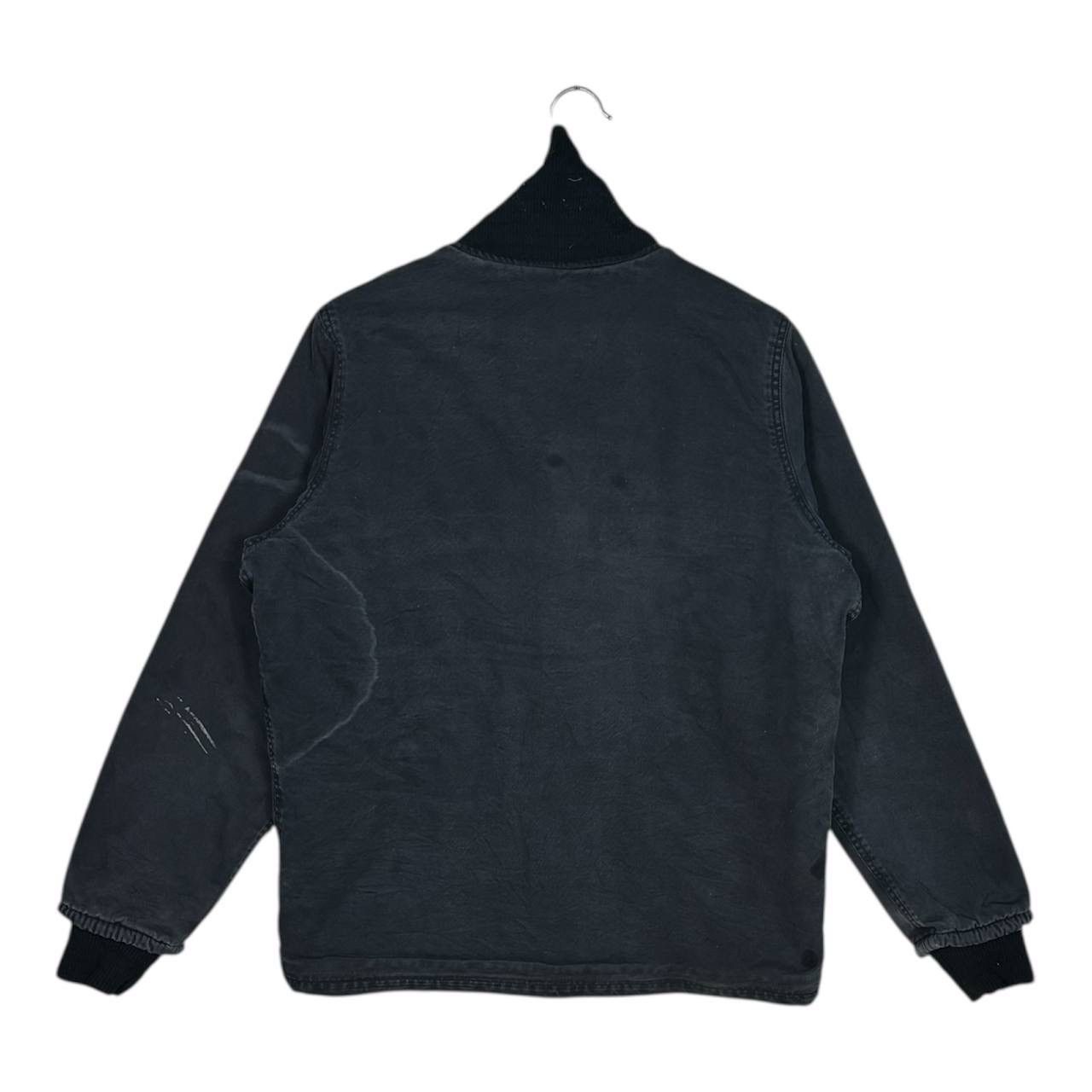 Japanese Brand Bluco Paxon Bomber Jacket Black Stone Washed Denim Jacket Size US L / EU 52-54 / 3 - 2 Thumbnail