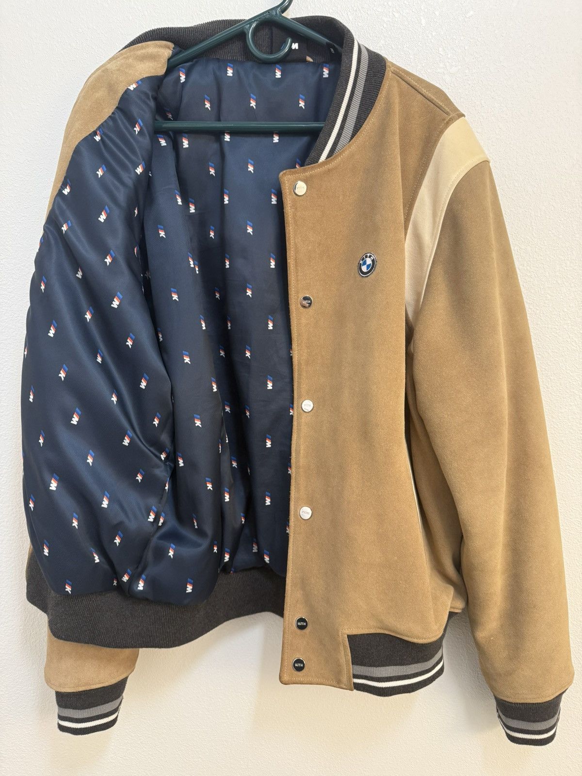 BMW × Kith Kith x BMW Suede Bomber Jacket Size US XL / EU 56 / 4 - 3 Thumbnail