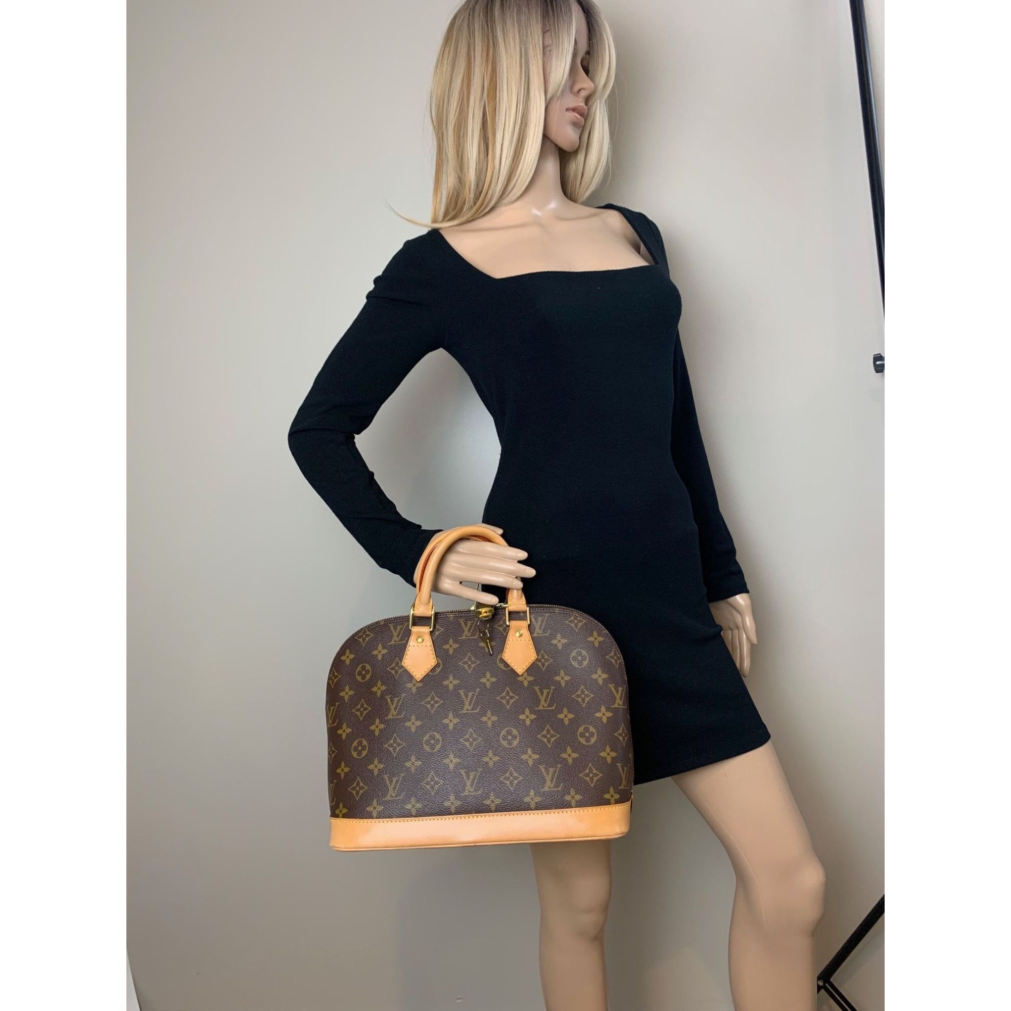 Louis Vuitton LOUIS VUITTON Vintage Alma PM Monogram Hand Bag Size ONE SIZE - 8 Thumbnail