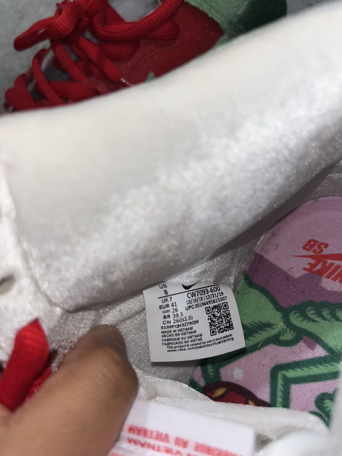 Nike Nike dunk SB high “strawberry cough” Size US 8 / EU 41 - 8 Thumbnail