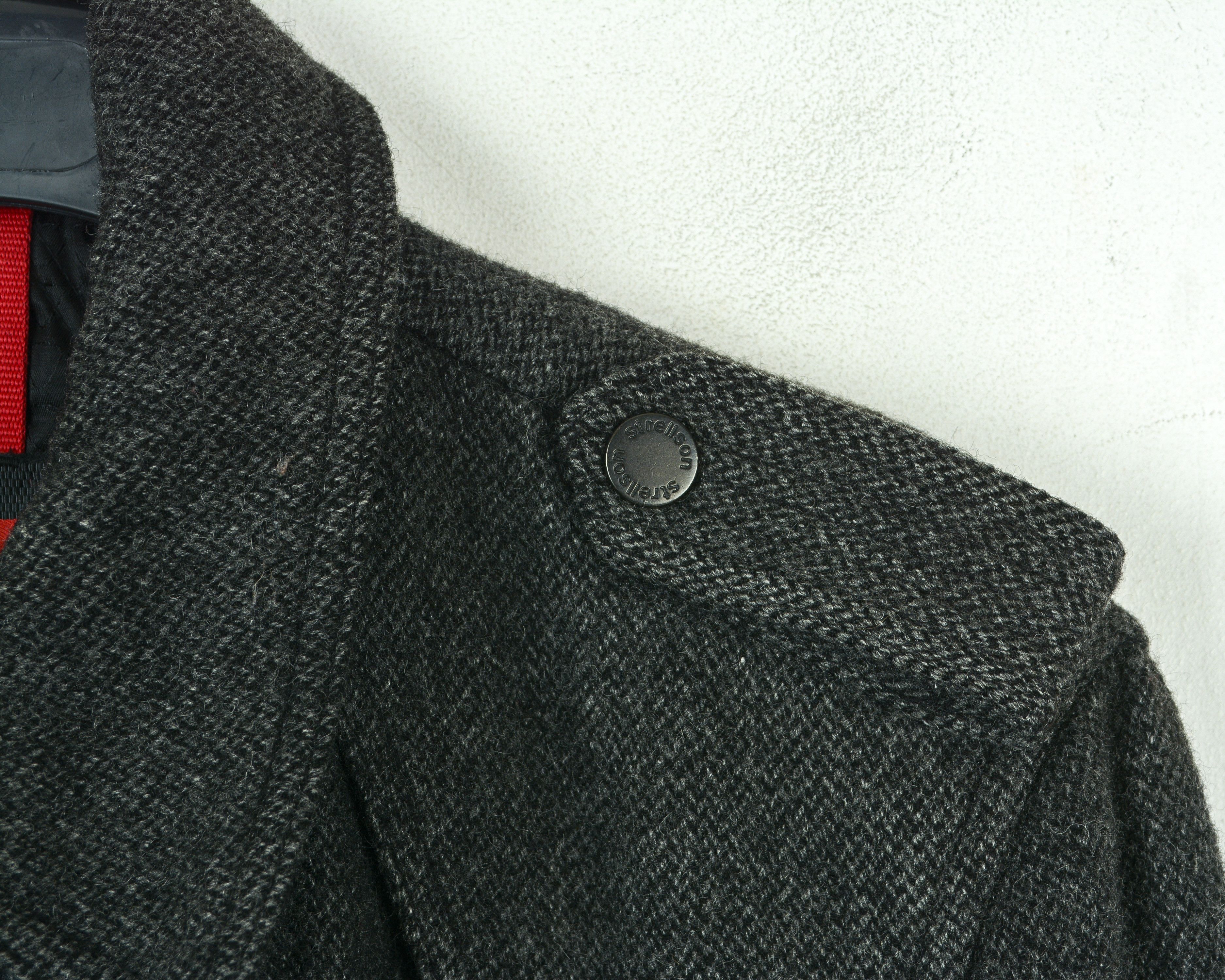 Strellson UK 40 US Virgin Wool Pea Over Coat Tweed Jacket EU 50 M Size US M / EU 48-50 / 2 - 4 Thumbnail