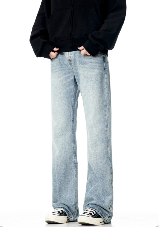 Japanese Brand × Jean American light blue retro washed street flared jeans y2k Size US 32 / EU 48 - 4 Thumbnail