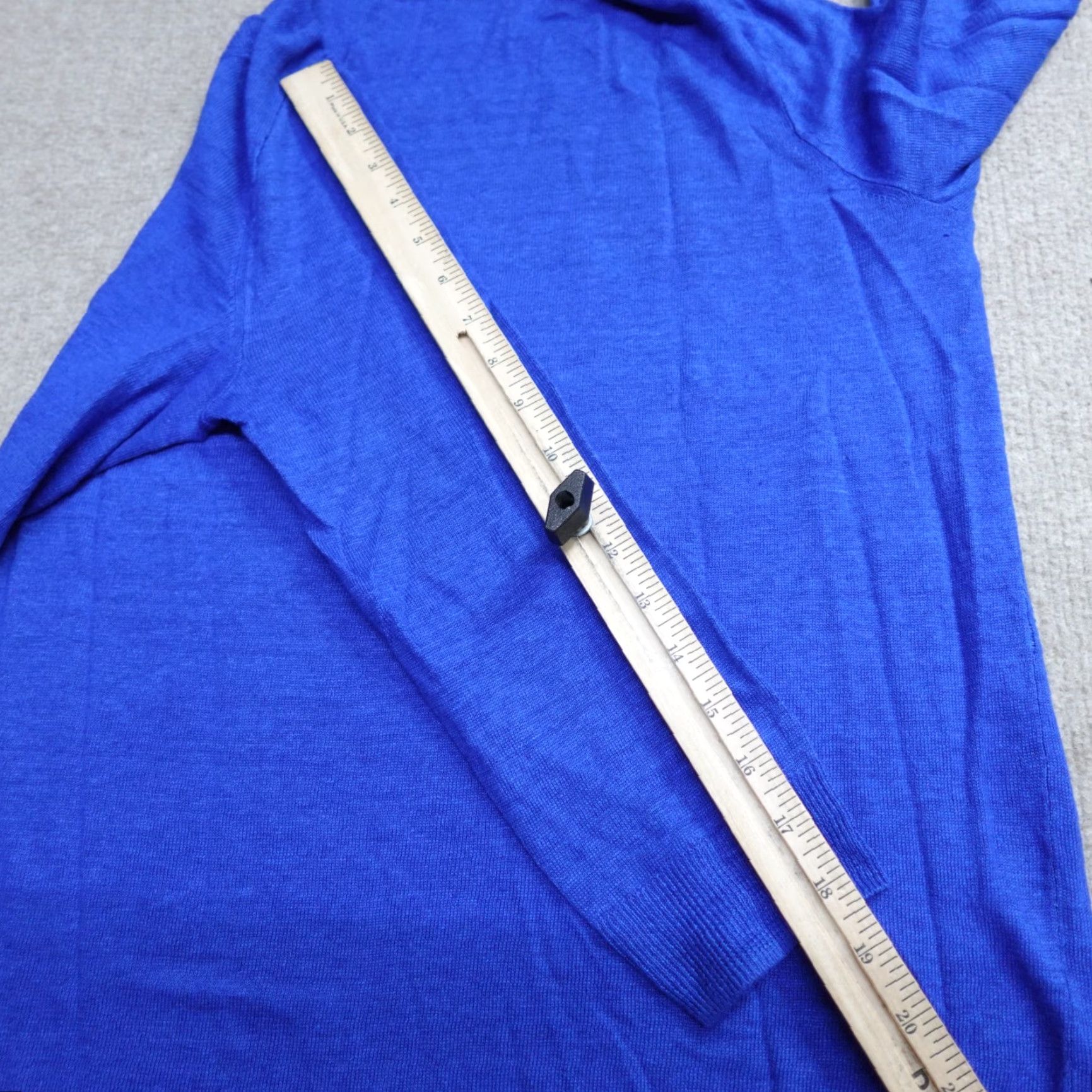 J.Crew J.CREW Womens Sweater XS Blue 100% Linen Relaxed Dolman Pullover Crew Neck 1090 Size XS / US 0-2 / IT 36-38 - 7 Thumbnail