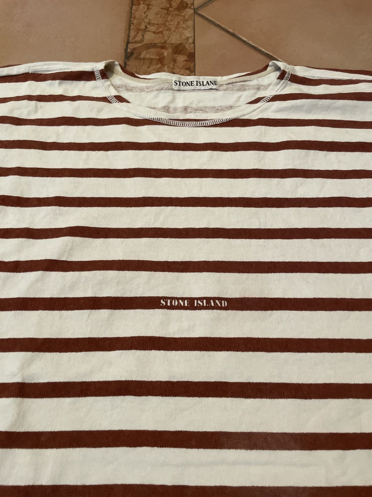 Stone Island Ultra rare Stone Island 80s heavy cotton t shirt XL Size US XL / EU 56 / 4 - 2 Thumbnail