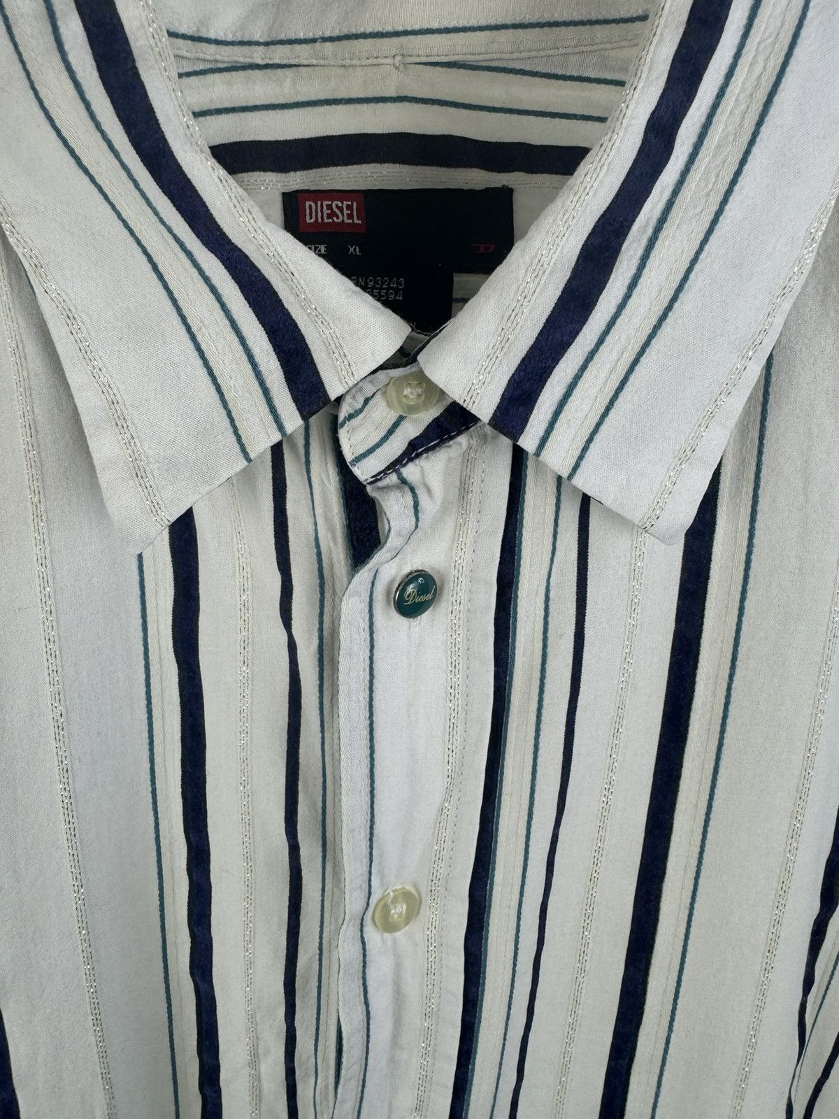 Diesel Vintage Diesel Multicolour Long Sleeve Shirt Size US XL / EU 56 / 4 - 3 Thumbnail