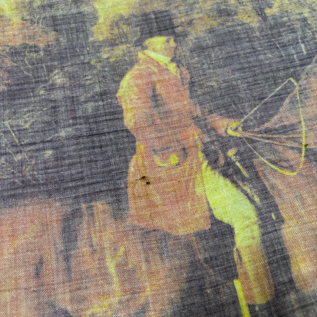 Christian Dior Monsieur Christian Dior Vintage Silk Scarf Babushka Fox Hunt Scene Size ONE SIZE - 5 Thumbnail