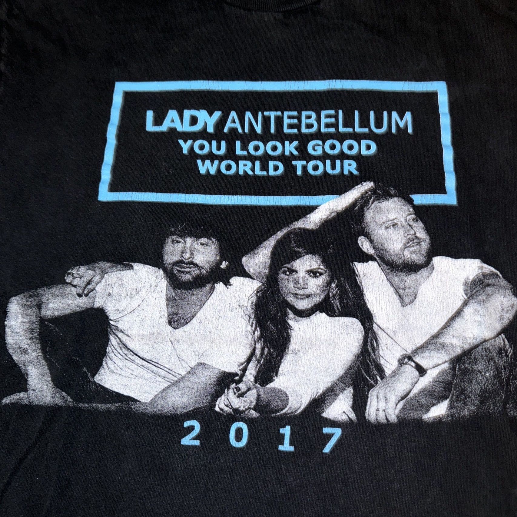 Vintage Lady Antebellum Tour T-Shirt M Black 19x24 Mens Regular M Size US M / EU 48-50 / 2 - 2 Thumbnail