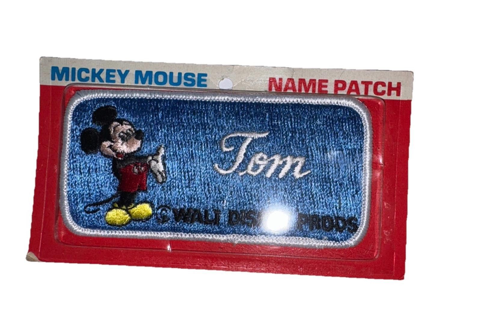 Disney Vintage Mickey Mouse Name Patch - Tom Size ONE SIZE - 1 Thumbnail