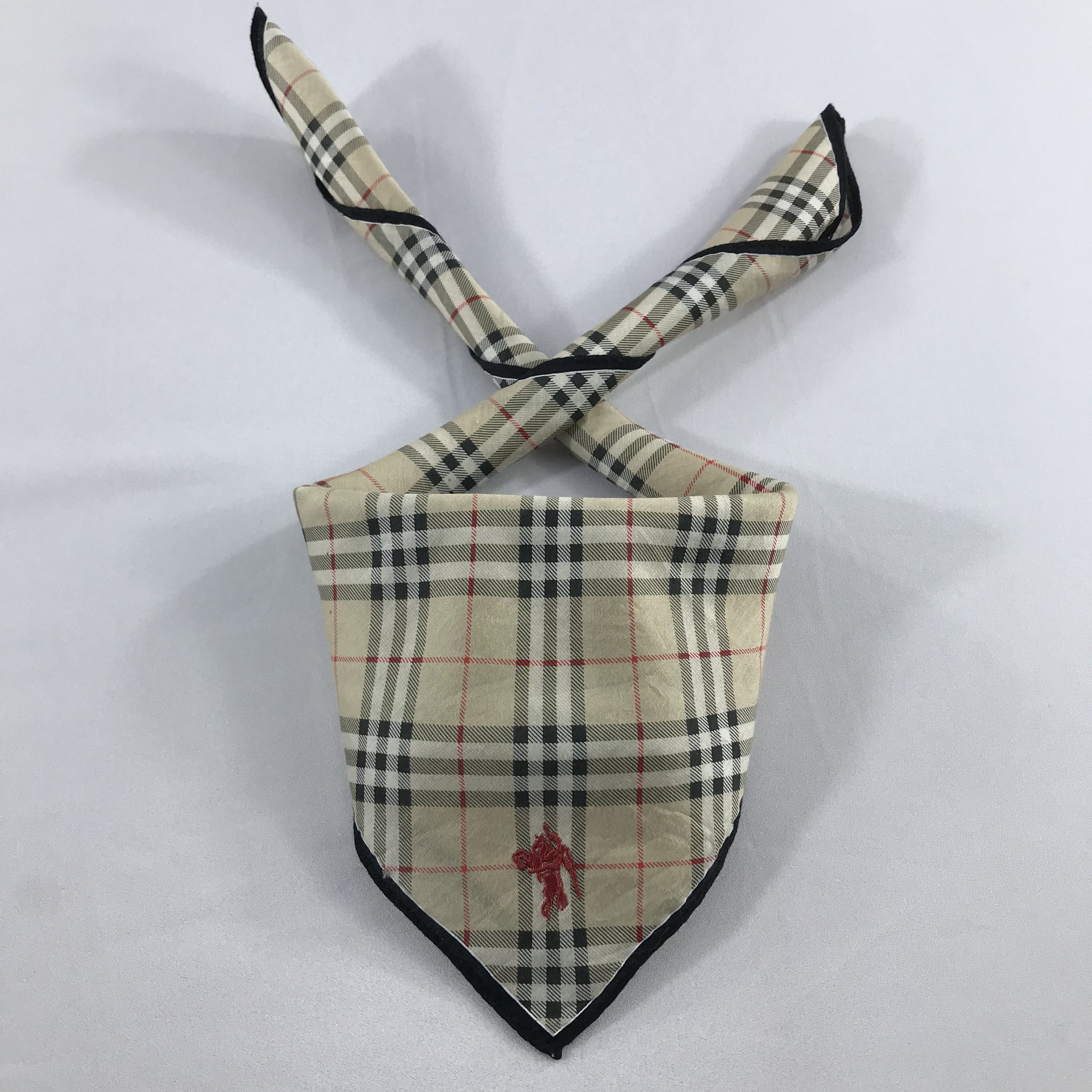 Burberry × Vintage Burberry Bandana / Handkerchief / Neckerchief - S1947 Size ONE SIZE - 3 Thumbnail