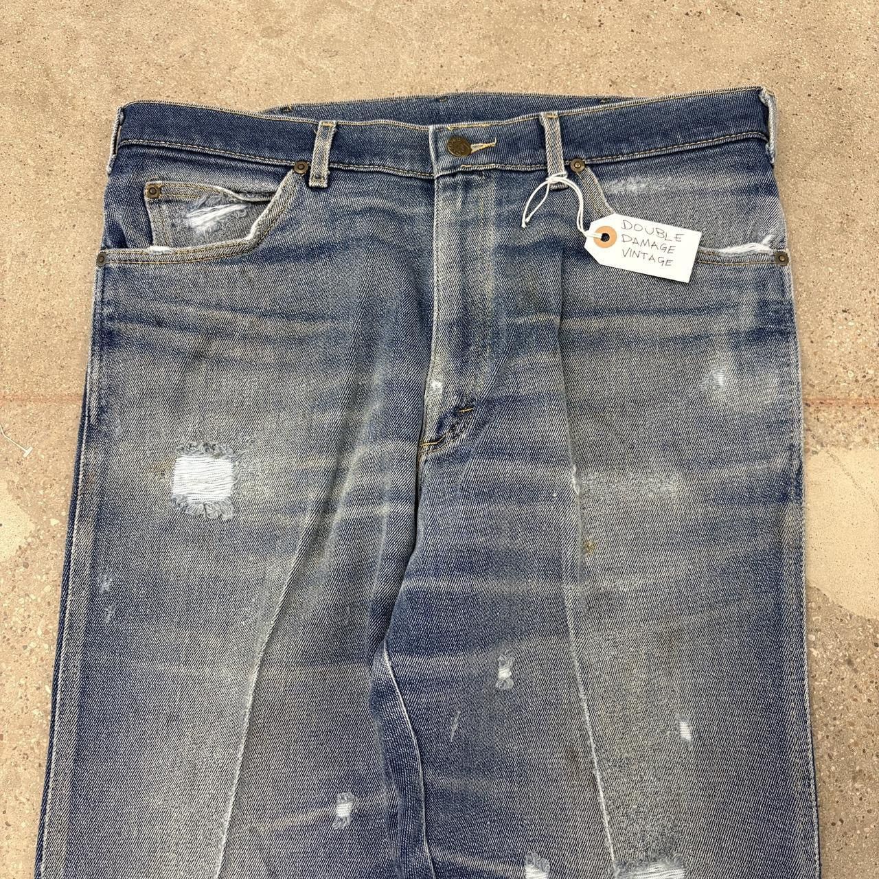 Vintage Vintage Lee Riders Union Made Faded & Worn Bootcut Jeans Size US 35 - 2 Thumbnail