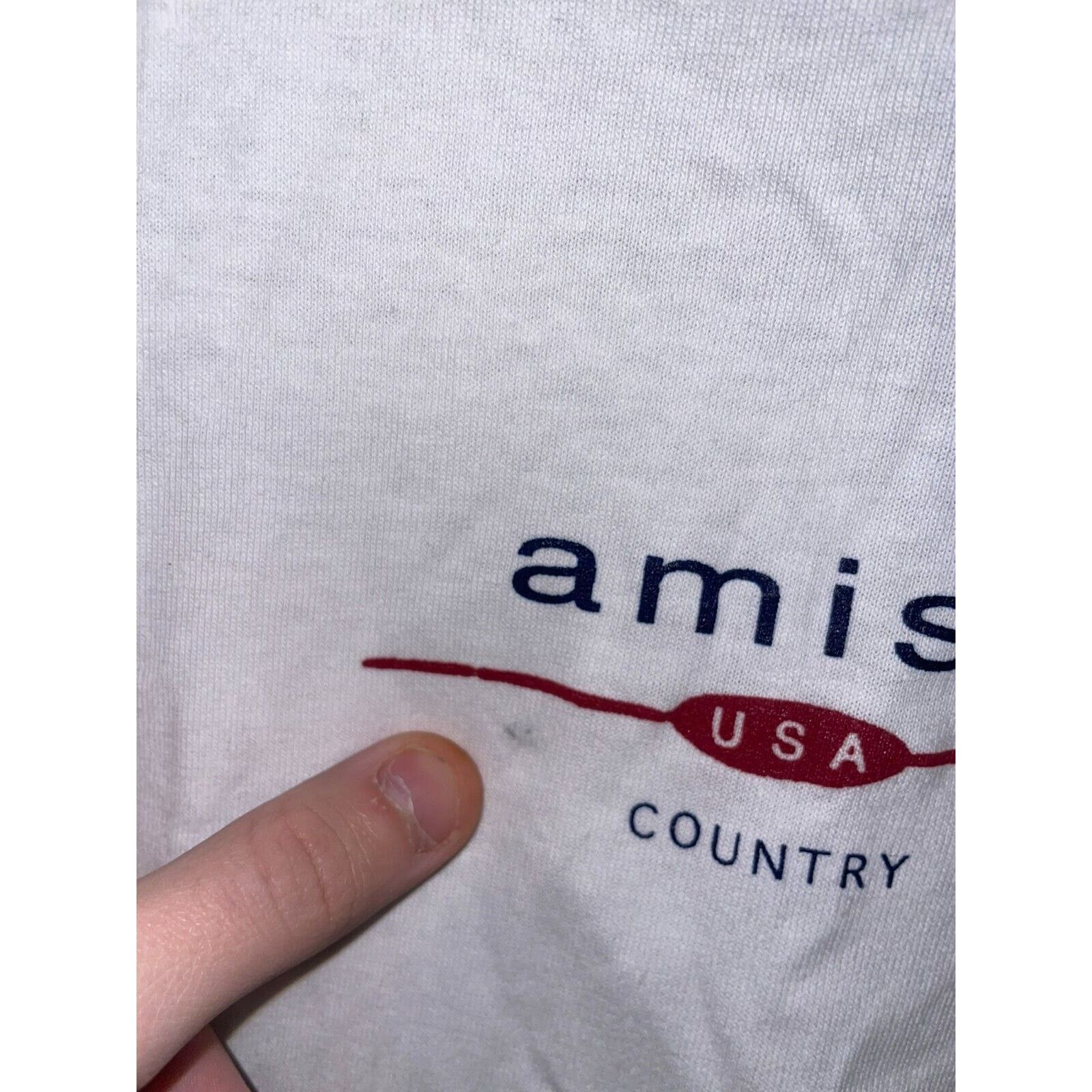 Anvil Vintage Amish Country Shirt Anvil USA White Medium Tee Size US M / EU 48-50 / 2 - 4 Thumbnail