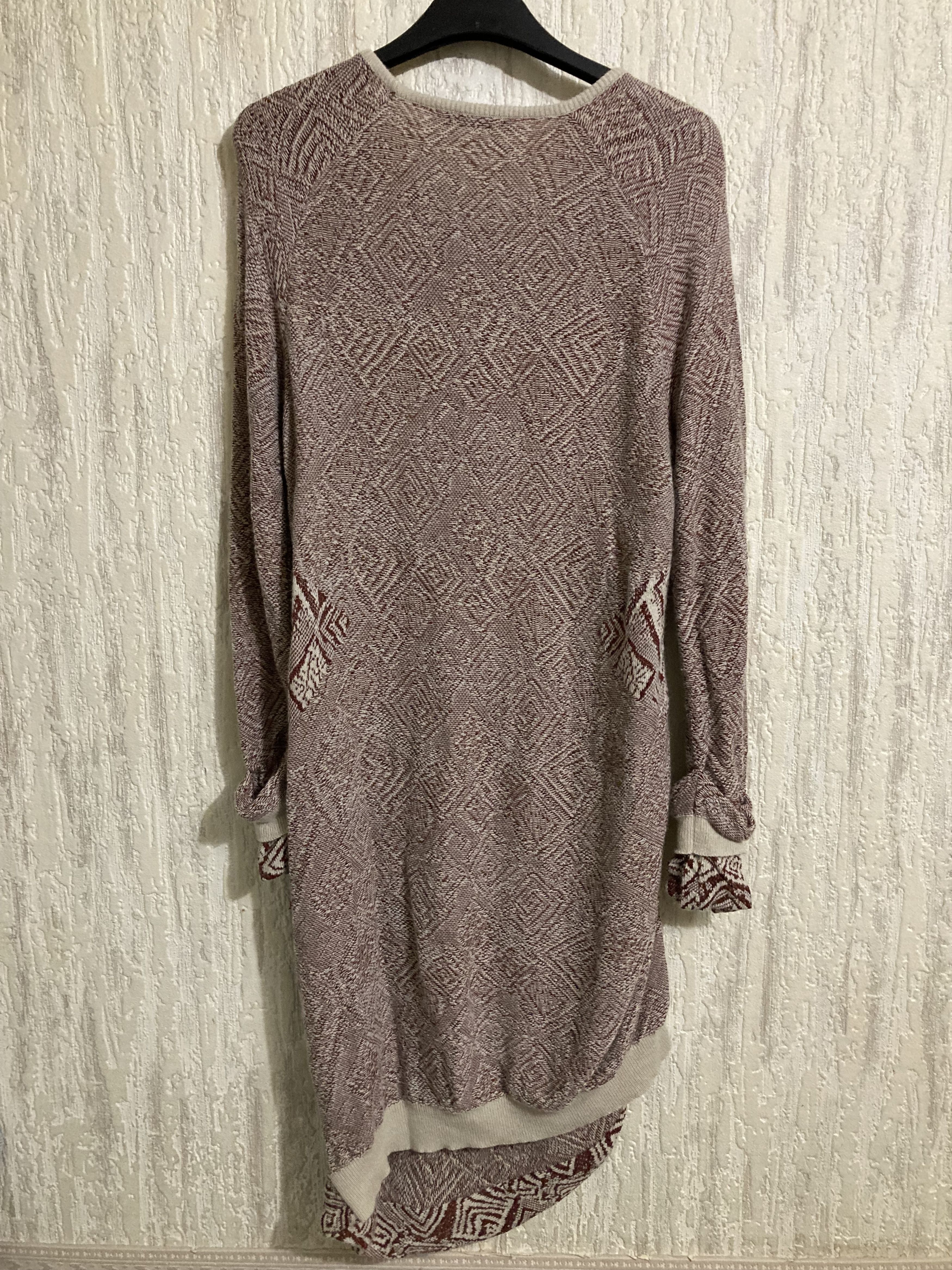 See by Chloe See By Chloe Red Jacquard Knit Asymmetrical Mini Dress Size S / US 4 / IT 40 - 2 Thumbnail