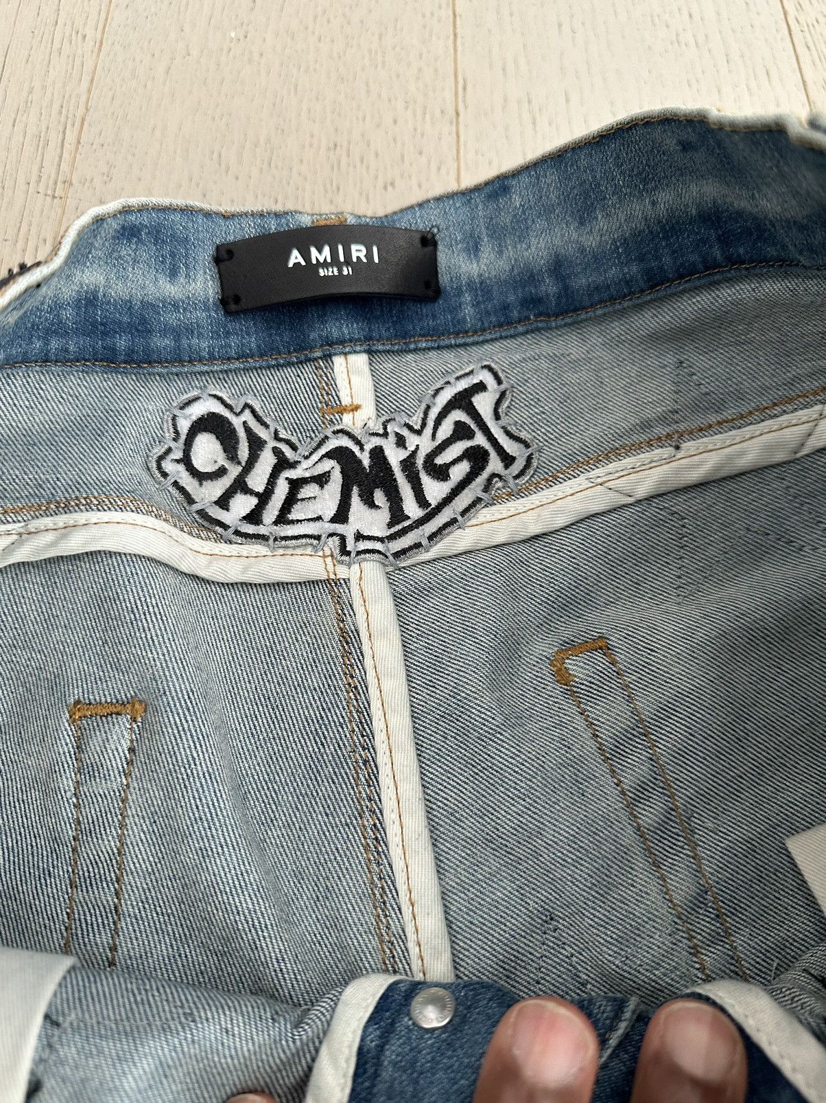 Amiri Amiri x Chemist Leather Star Denim Size US 31 - 5 Thumbnail