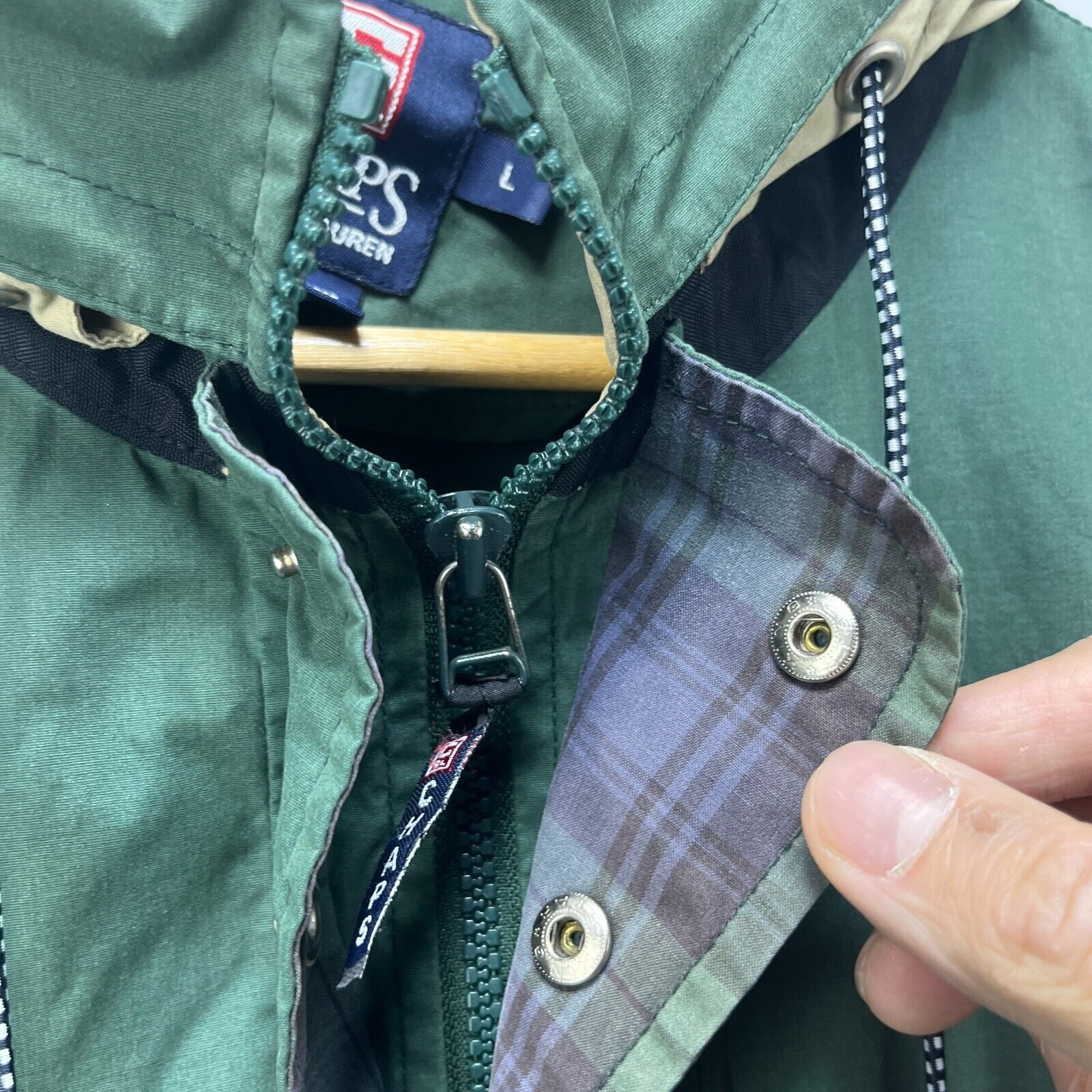Ralph Lauren × Vintage Vintage 90s Chaps Ralph Lauren Polo Anorak Jacket Large Size US L / EU 52-54 / 3 - 6 Thumbnail
