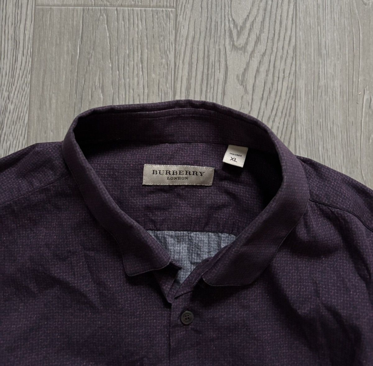Burberry × Designer × Vintage Burberry London Tailored Shirt Button Up Size US XL / EU 56 / 4 - 2 Thumbnail