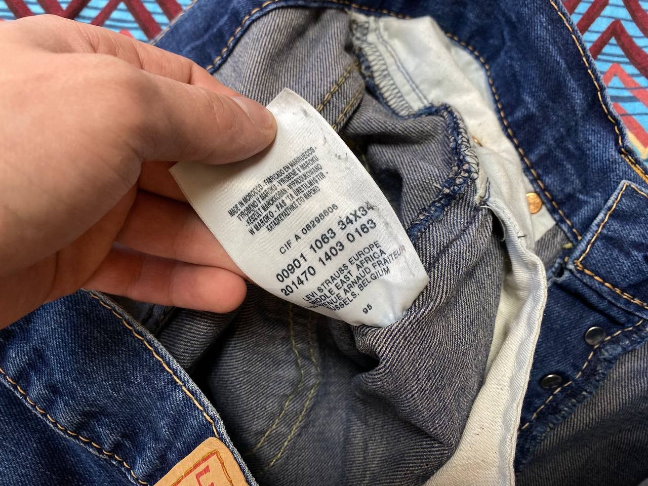 Levi's blue jeans w34 vintage Y2K Levi's 901 streetwear Size US 34 / EU 50 - 3 Thumbnail
