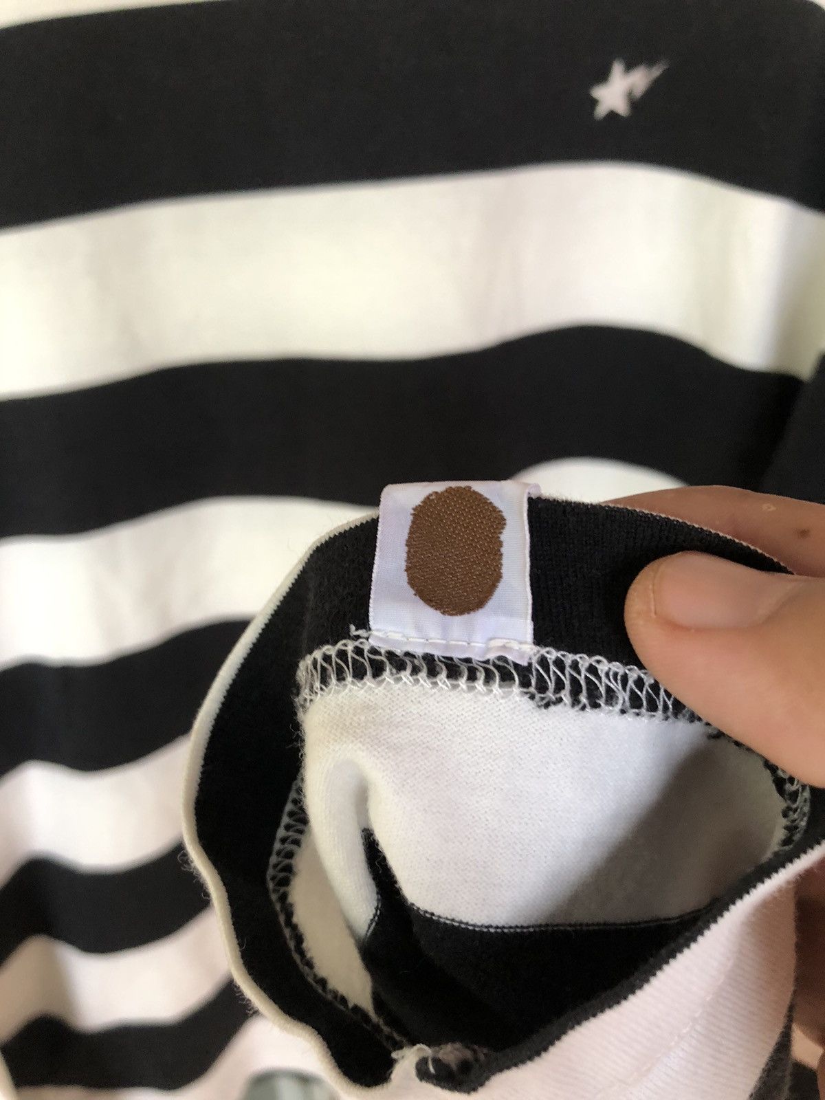 Bape Vintage Bathing Ape Made With General Striped Long Sleeve Size US M / EU 48-50 / 2 - 7 Thumbnail
