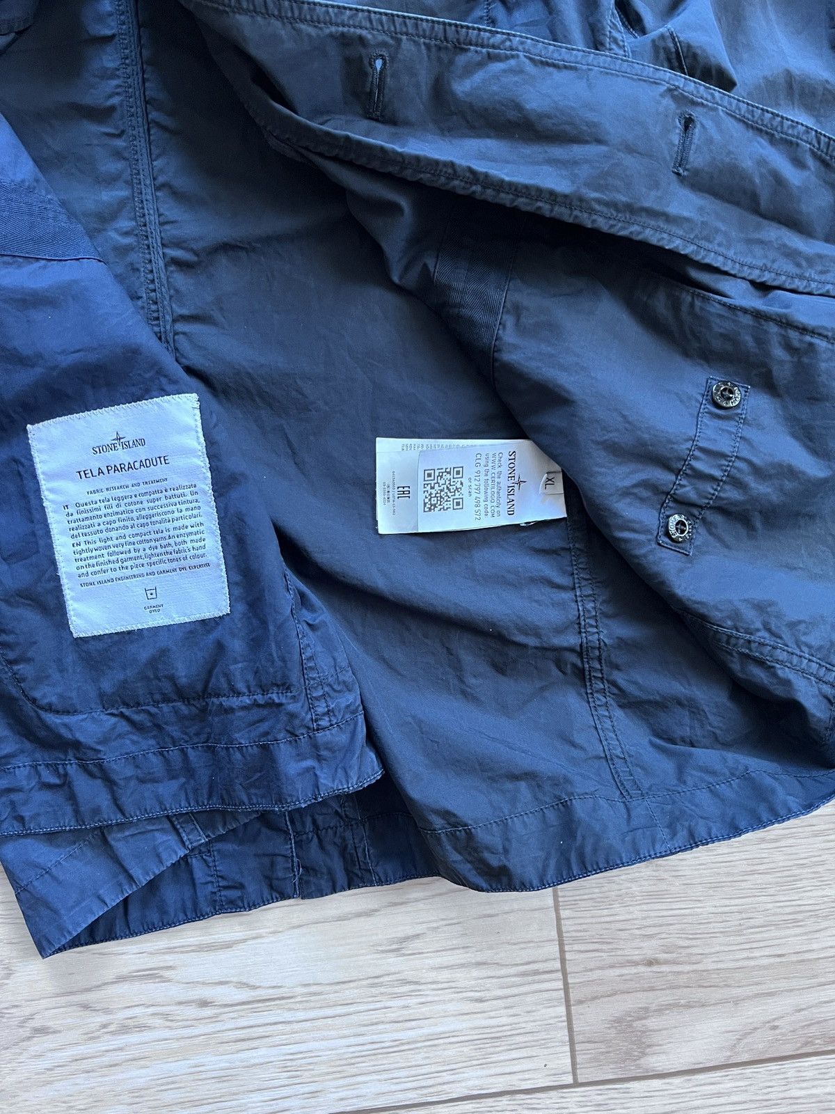 Stone Island × Vintage Stone island tella paracadute blazer jacket Size US L / EU 52-54 / 3 - 4 Thumbnail