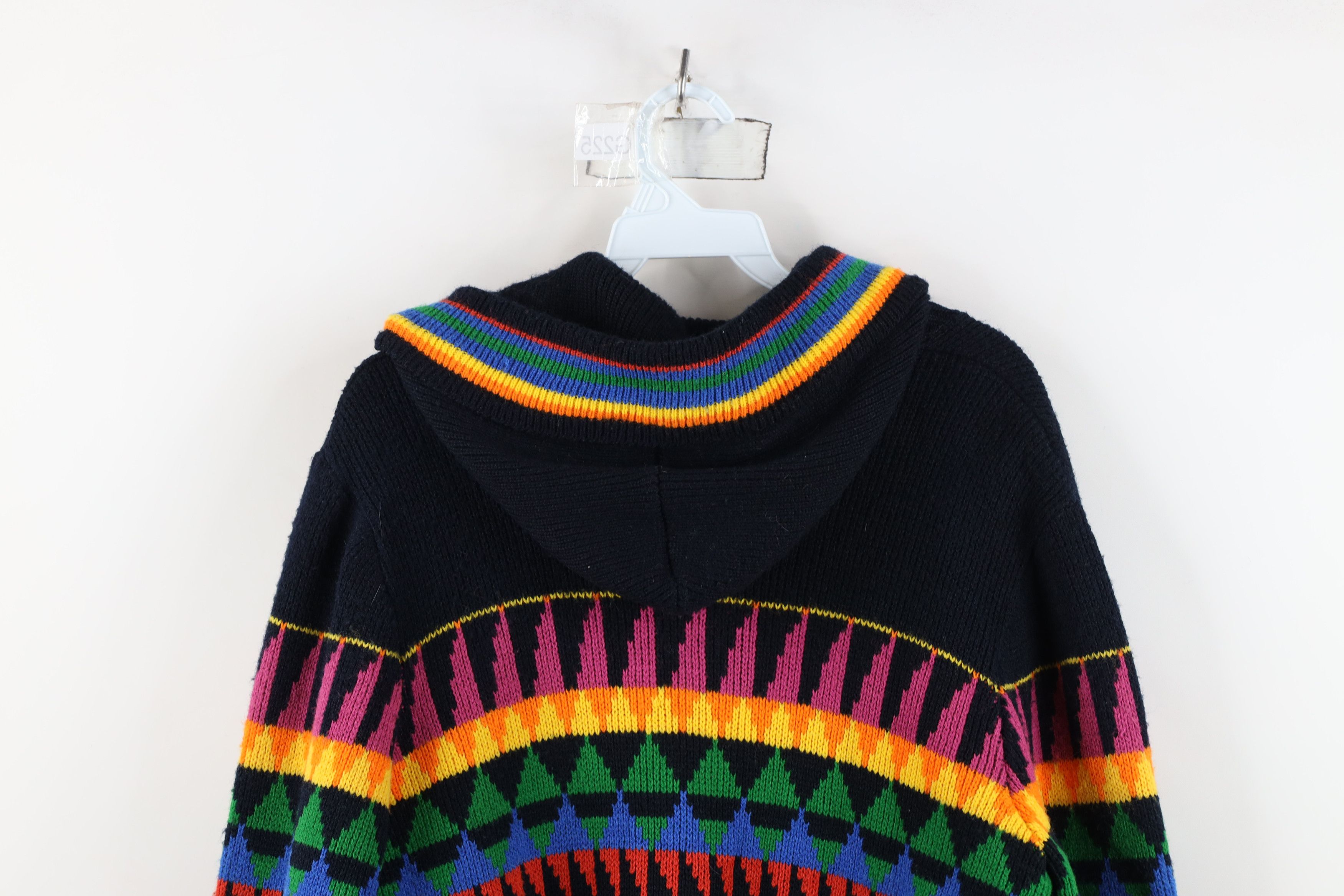 Vintage Vintage 70s Streetwear Knit Hooded Open Front Sweater USA Size M / US 6-8 / IT 42-44 - 10 Thumbnail