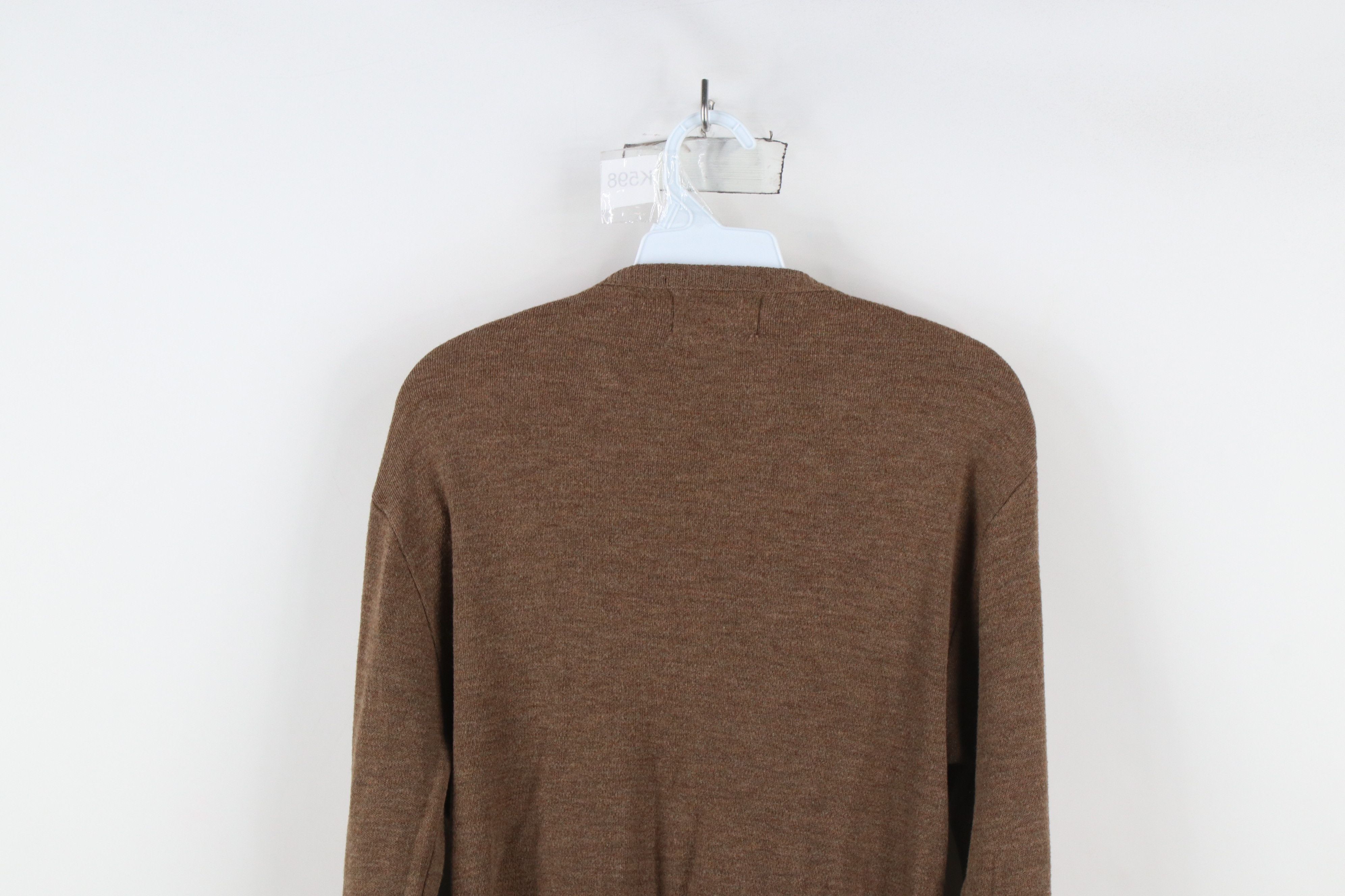 Vintage Vintage 70s Streetwear Equestrian V-Neck Sweater Brown USA Size US M / EU 48-50 / 2 - 9 Thumbnail