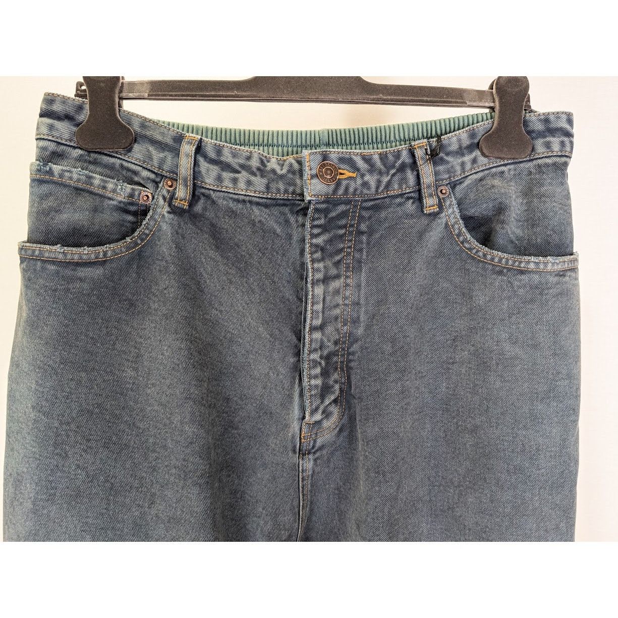 Balenciaga o1rshd1 Hybrid Sweatpants Denim in Blue Size US 34 / EU 50 - 9 Thumbnail