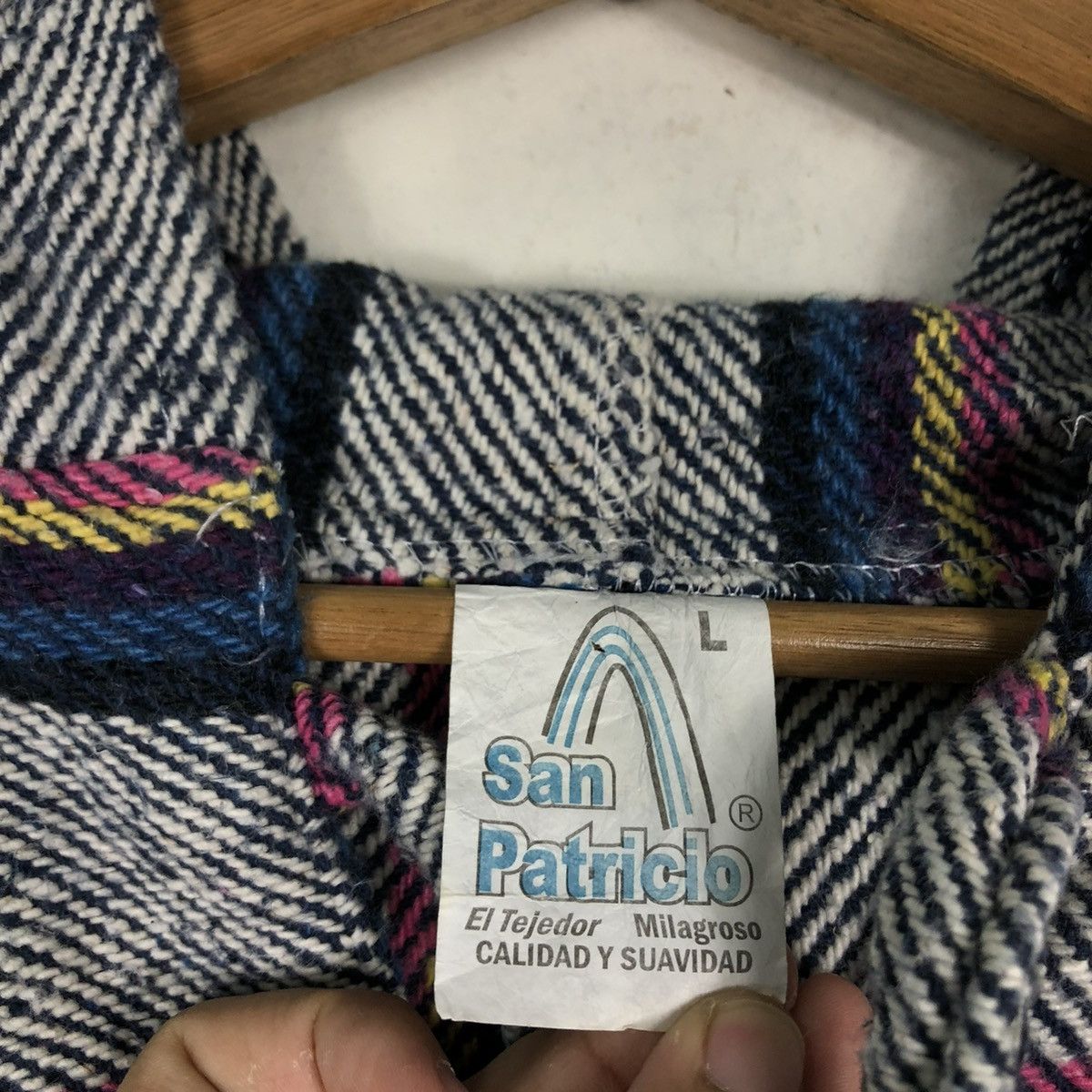 Japanese Brand 🔥VINTAGE PULL OVER WOOL JACKET SAN PATRICIO ISSEY MIYAKE Size US L / EU 52-54 / 3 - 15 Thumbnail