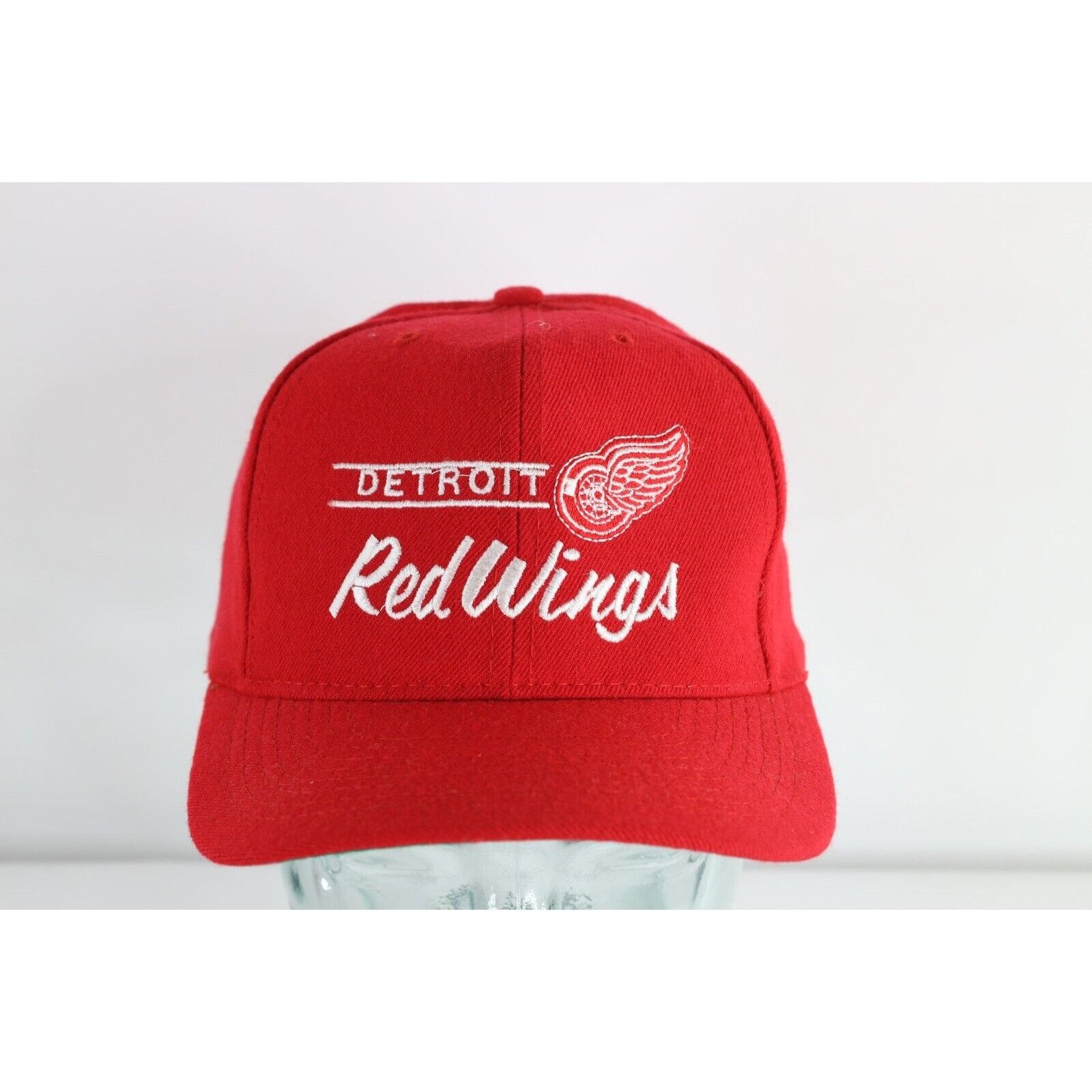 Vintage 90s Annco Pro Model Script Detroit Red Wings Hat